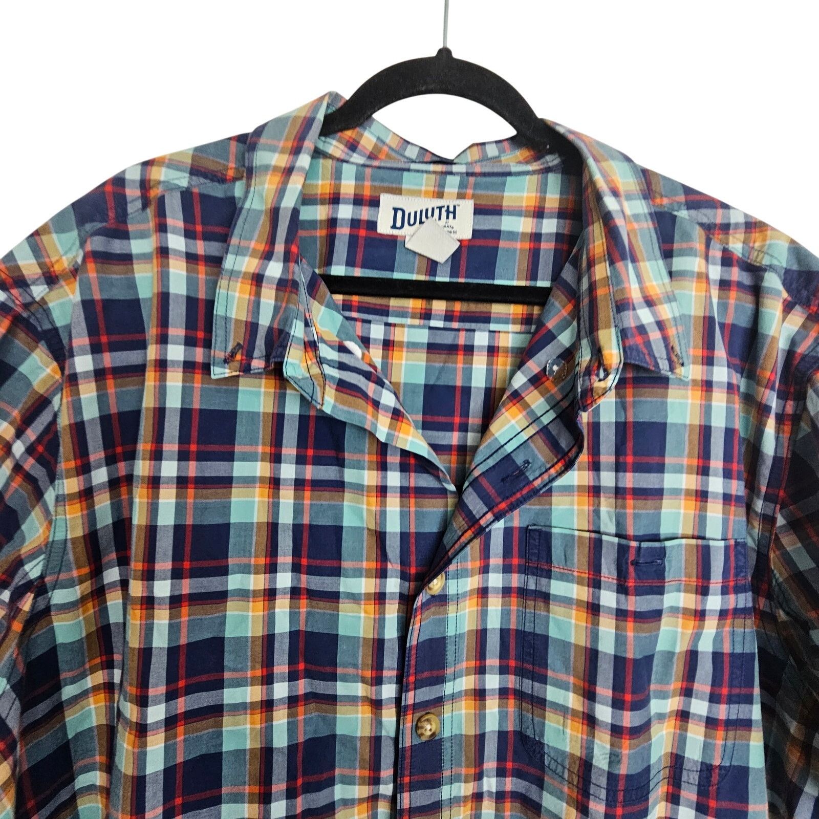Duluth Trading Company Duluth Trading Co. Shirt Plaid Short Sleeve Button Front 3XL Size US XXL / EU 58 / 5 - 2 Thumbnail
