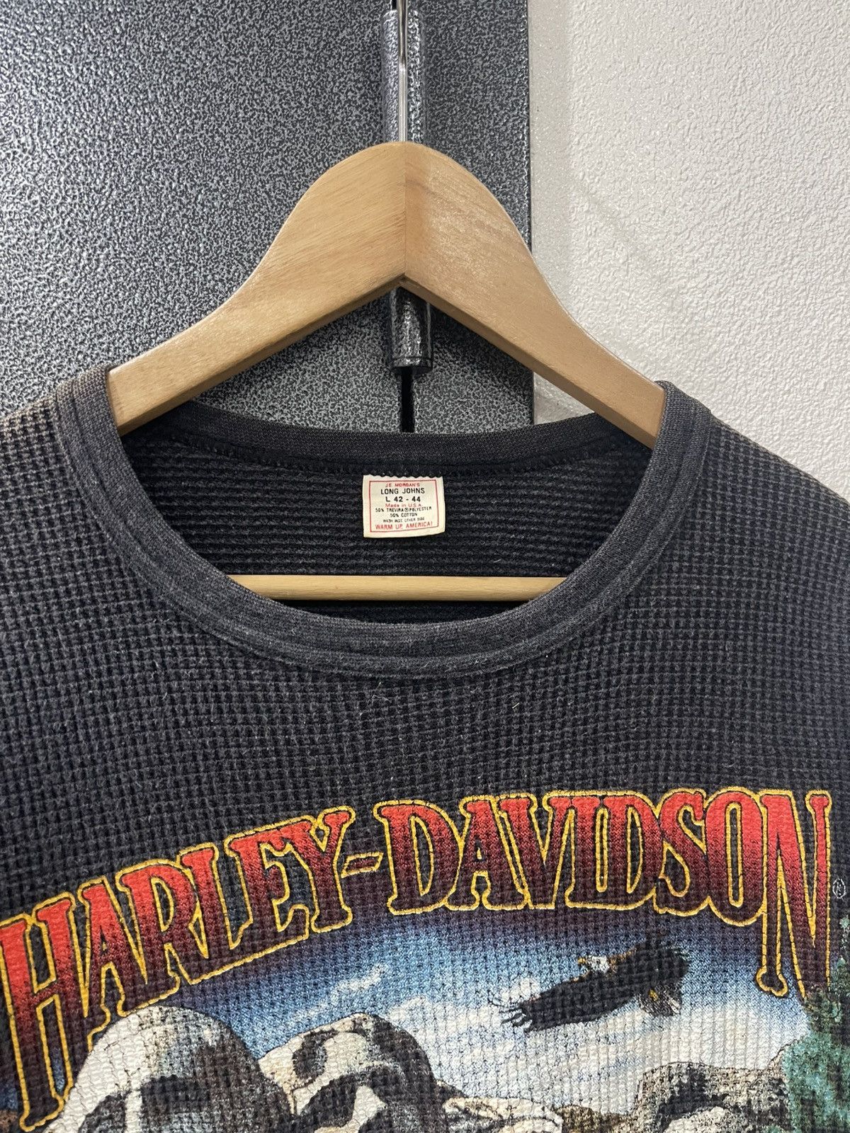 Harley Davidson Vintage Harley Davidson Longsleeve Distressed Knit Size US S / EU 44-46 / 1 - 6 Thumbnail
