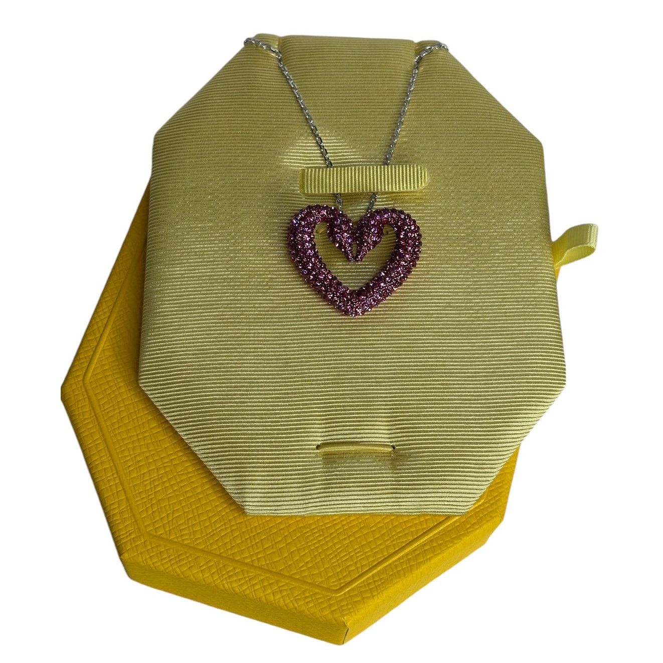 Swarovski Swarovski Sublima Pendant Purple Swan Heart, Large, Necklace Size ONE SIZE - 6 Thumbnail