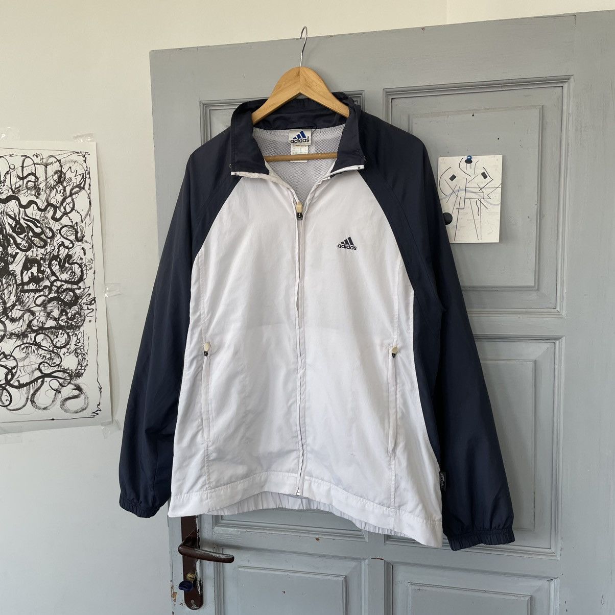 Adidas × Vintage Vintage Tracksuit Zip Up Jacket three Stripe Y2K Size US M / EU 48-50 / 2 - 4 Thumbnail
