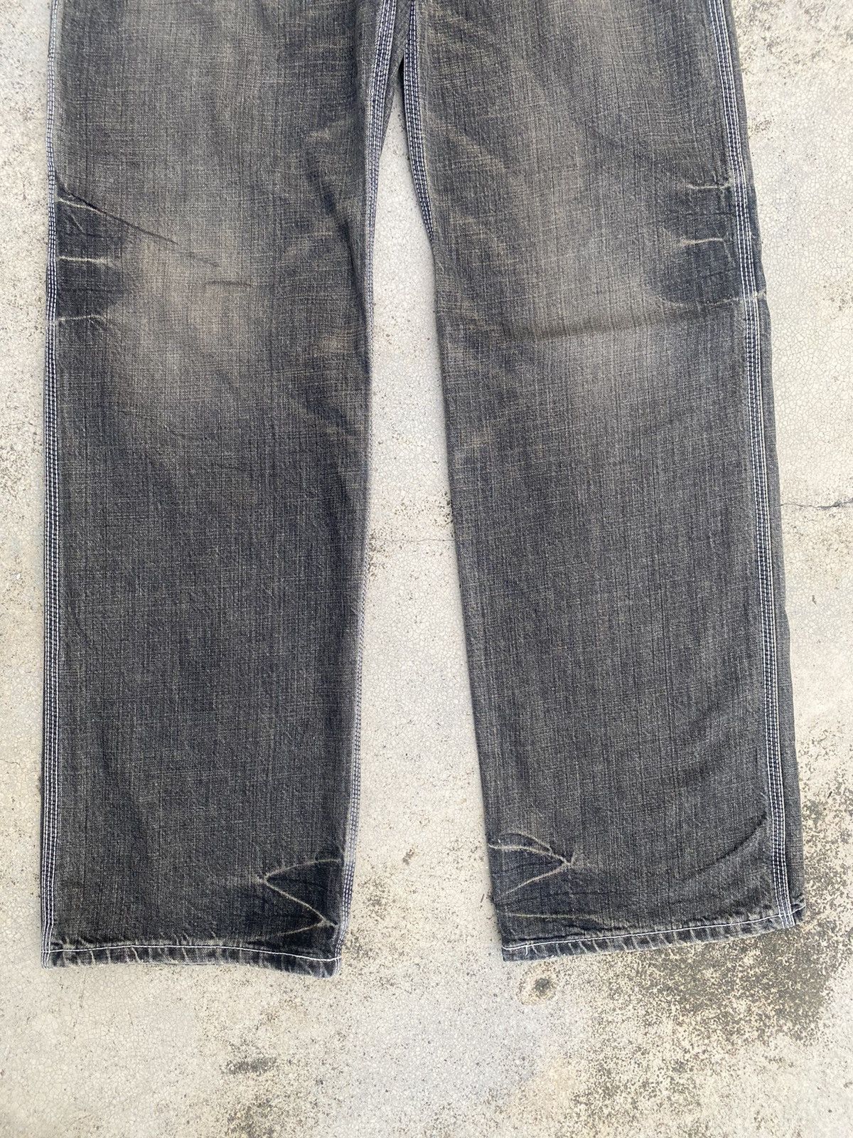 Edwin × Japanese Brand × Vintage Vintage y2k Edwin XV-S Faded Buckel Jeans Size US 33 - 10 Thumbnail