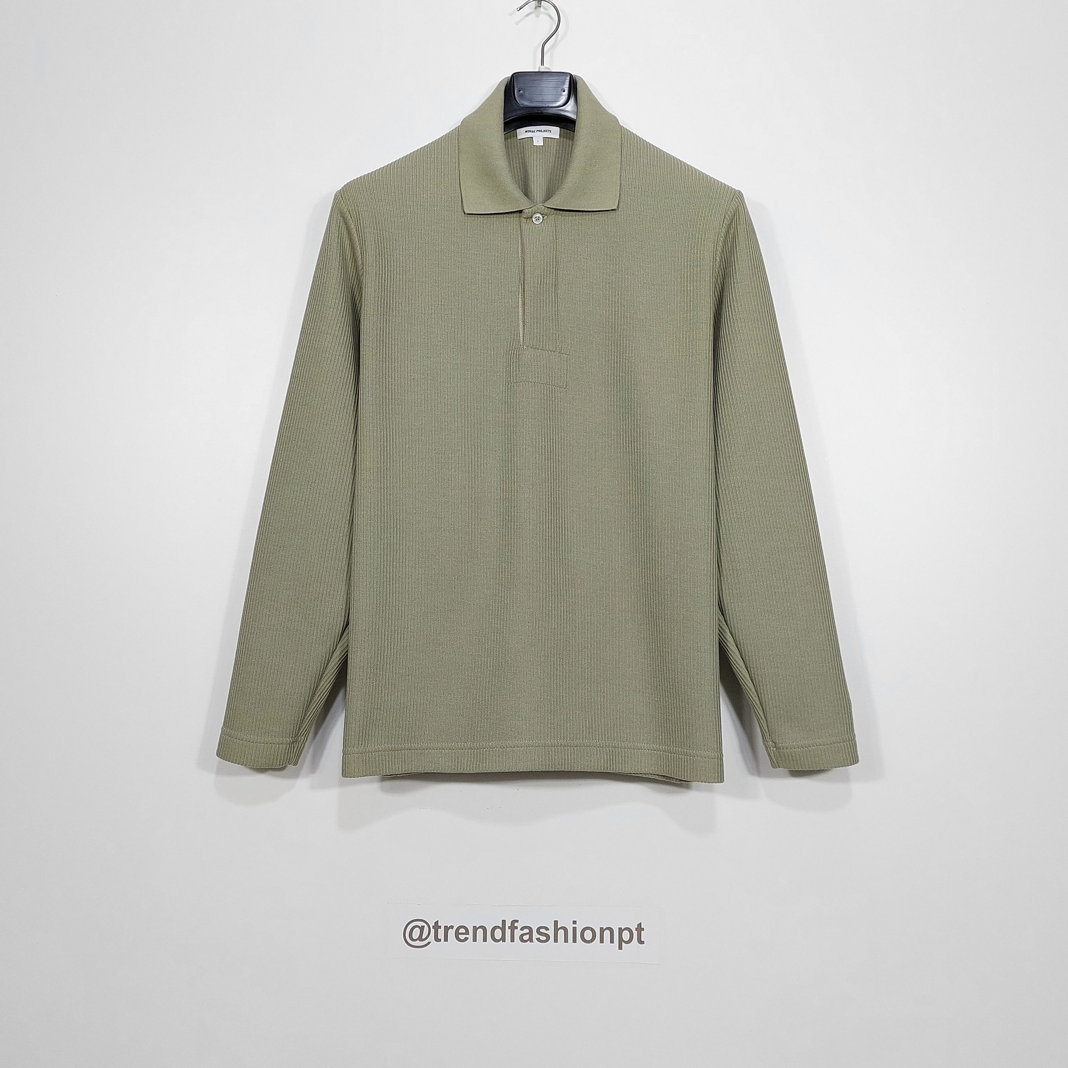 Norse Projects ruben double face LS polo shirt - clay S Size US S / EU 44-46 / 1 - 1 Thumbnail