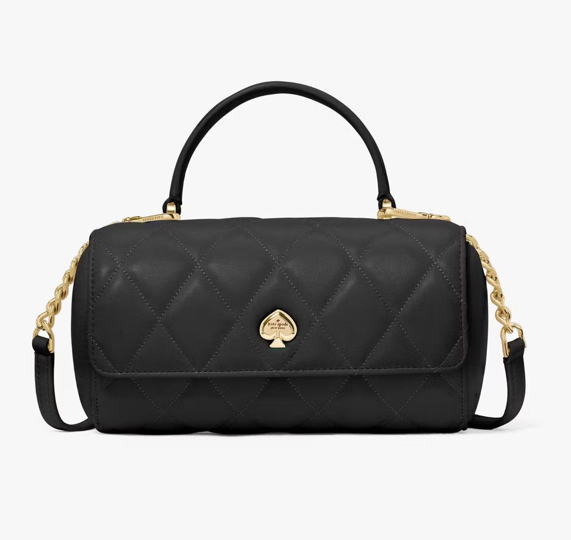 Kate Spade NWT KATE SPADE Heart Barrel Quilted Leather Crossbody Size ONE SIZE - 4 Thumbnail