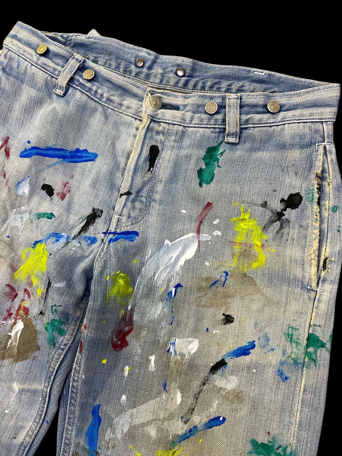 Edwin × Margaret Howell × Vintage Vtg Margaret Howell x Edwin Selvedge Jeans Paint Splatter Size US 32 / EU 48 - 2 Thumbnail