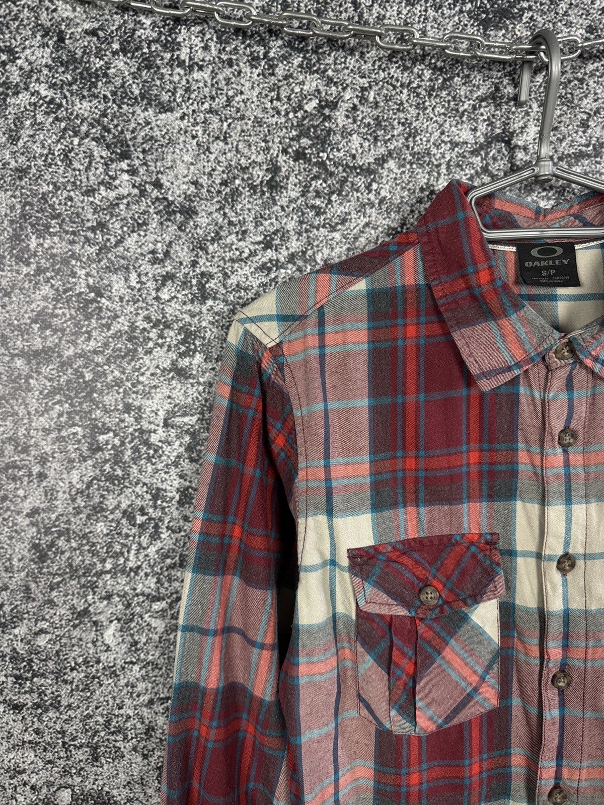 Oakley Vintage Oakley Plaid Flannel Long Sleeve Shirt Button Up S Size US S / EU 44-46 / 1 - 3 Thumbnail