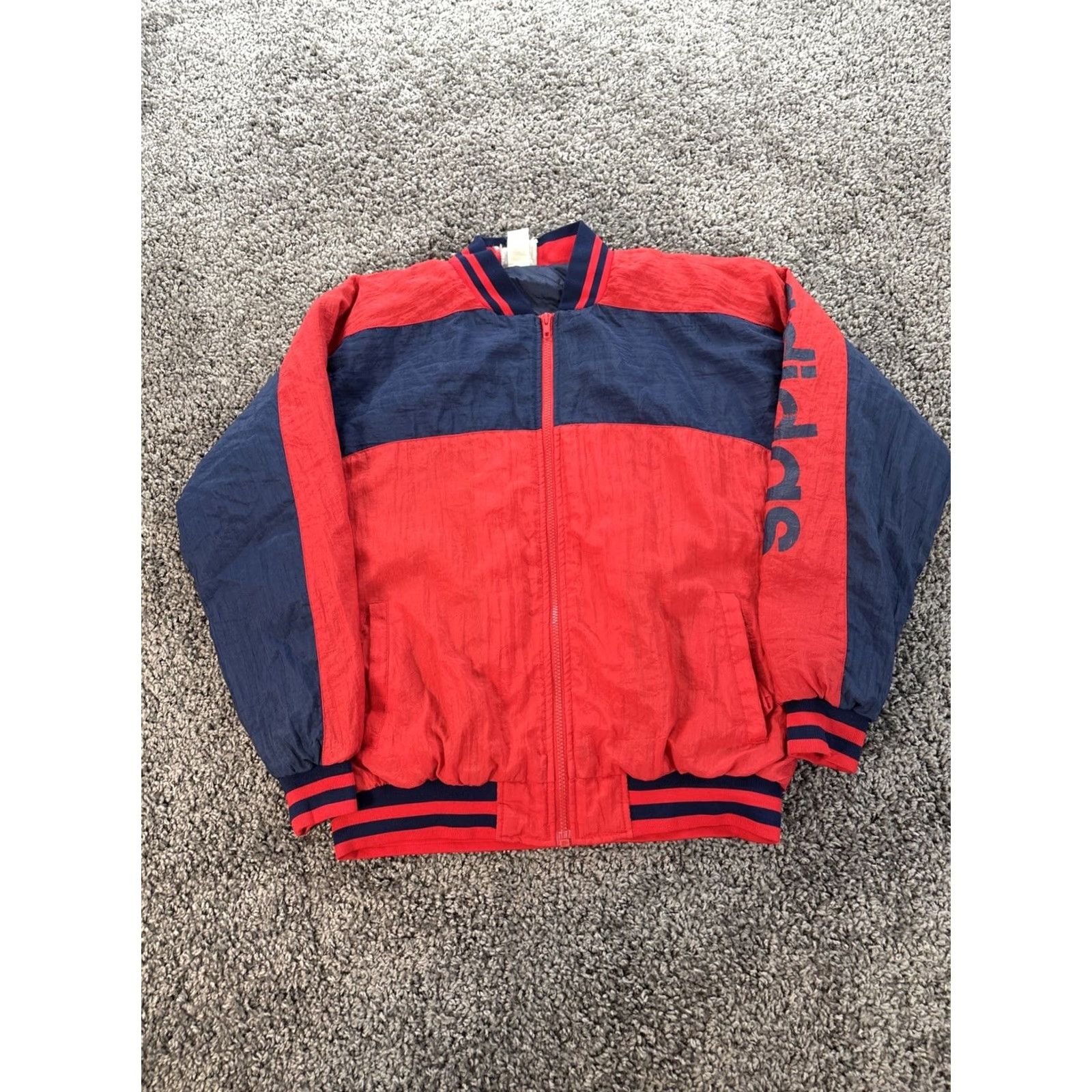 Adidas VINTAGE adidas Track Jacket Mens S Full Zip Red Blue Trefoil 80s Sports Size US S / EU 44-46 / 1 - 5 Thumbnail