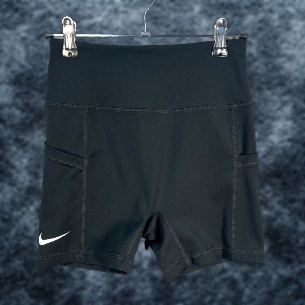 Nike Nike Dri-Fit Womens XS Black Tight Fit Biker Athletic Shorts Gym Running Size 26" / US 2 / IT 38 - 1 Thumbnail