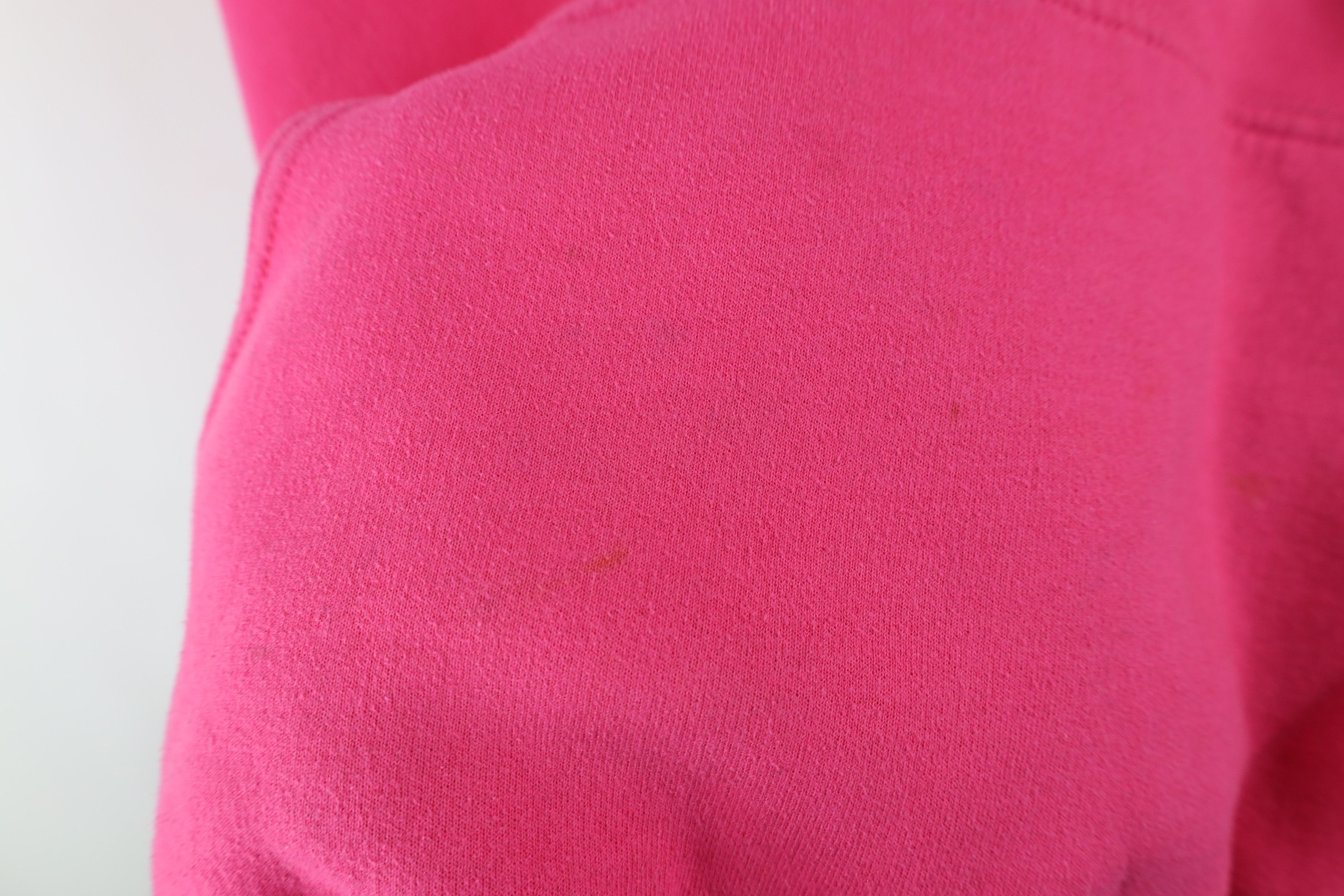 Vintage Vintage 90s Y2K Detroit Muscle Car Hoodie Sweatshirt Pink Size XL / US 12-14 / IT 48-50 - 8 Thumbnail