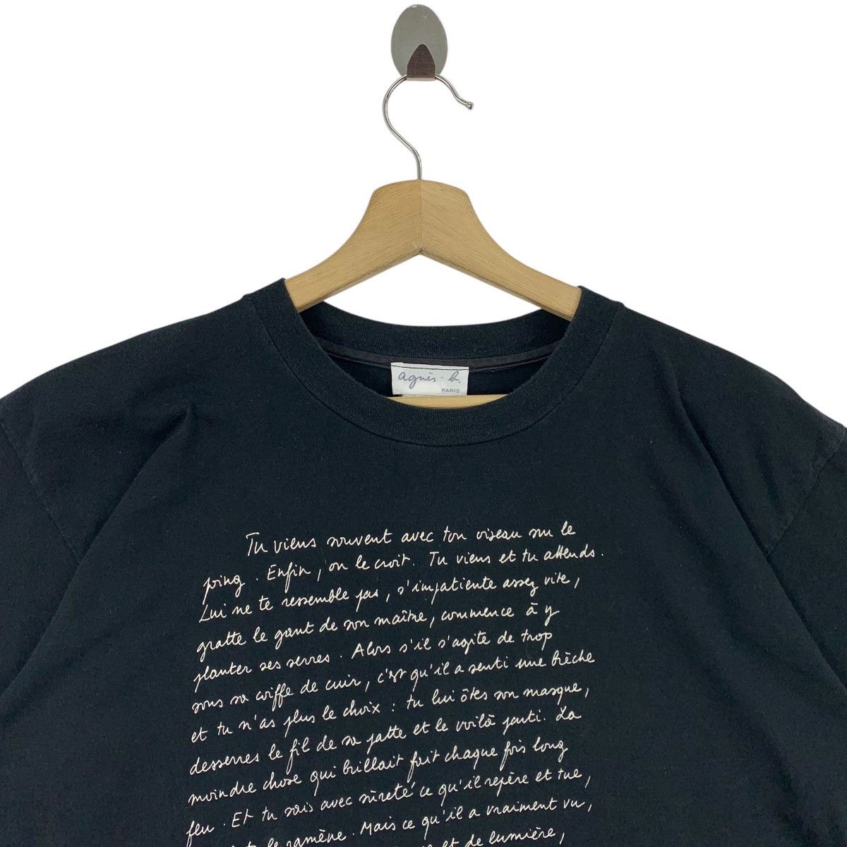 Designer × Vintage × agnes b. Vintage AGNES B franck andre jamme janvier 1996 quotes tee Size US XL / EU 56 / 4 - 2 Thumbnail