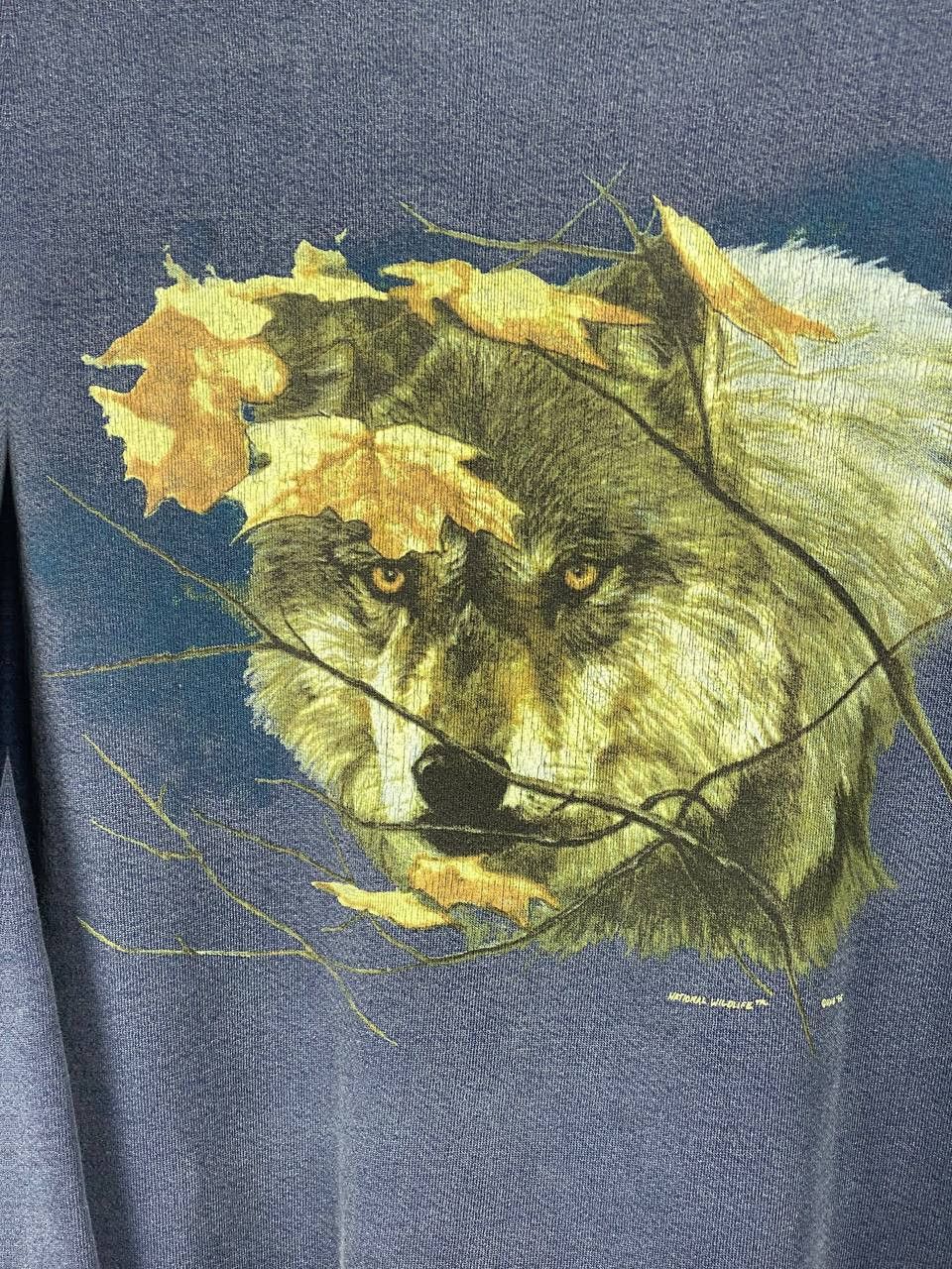 Other Vintage 90s National Wildlife Wolf Pack Nature Sweatshirt Size US L / EU 52-54 / 3 - 4 Thumbnail
