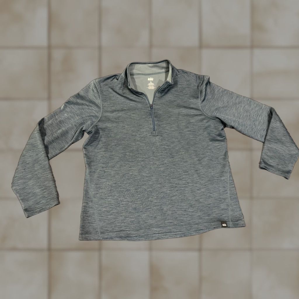 Vintage REI Pullover Shirt Mens L Green Long Sleeve Fleece Logo Quarter Zip Outdoor Activewear Regular Image: N/A Size US L / EU 52-54 / 3 - 1 Thumbnail
