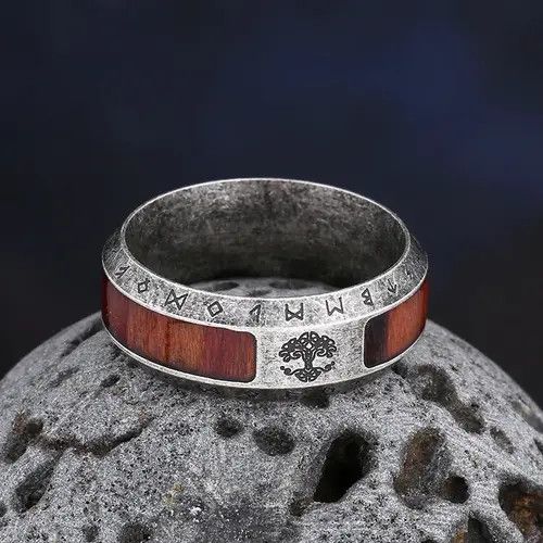 Vintage Nordic Viking Tree Of life Rings Size ONE SIZE - 2 Thumbnail