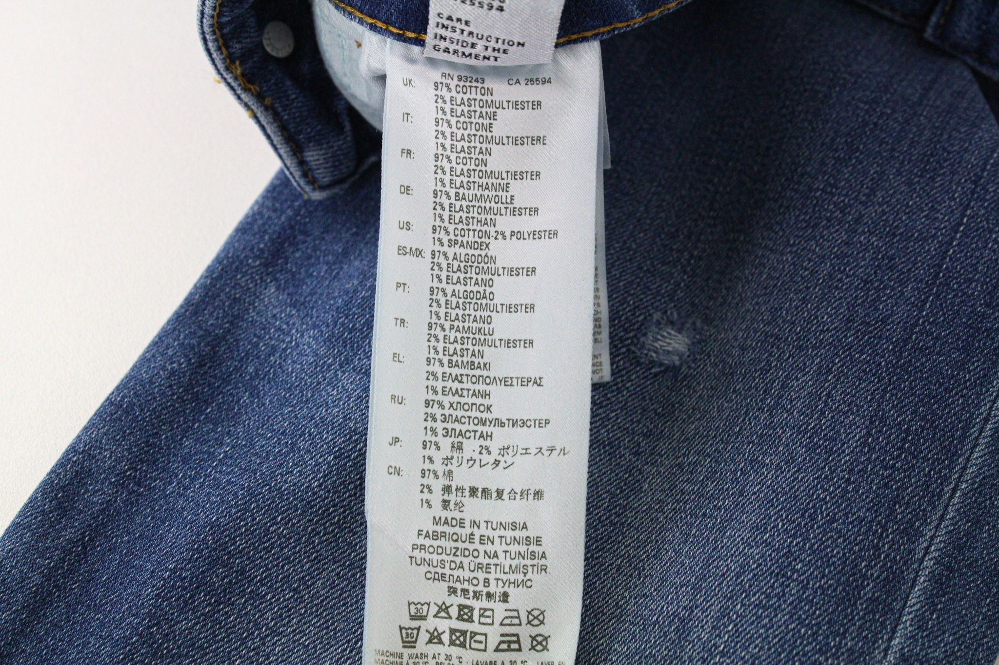 Diesel D-RIFTY 083AX W26/L32 Blue Distressed Jeans 70466 Size 26" / US 2 / IT 38 - 8 Thumbnail