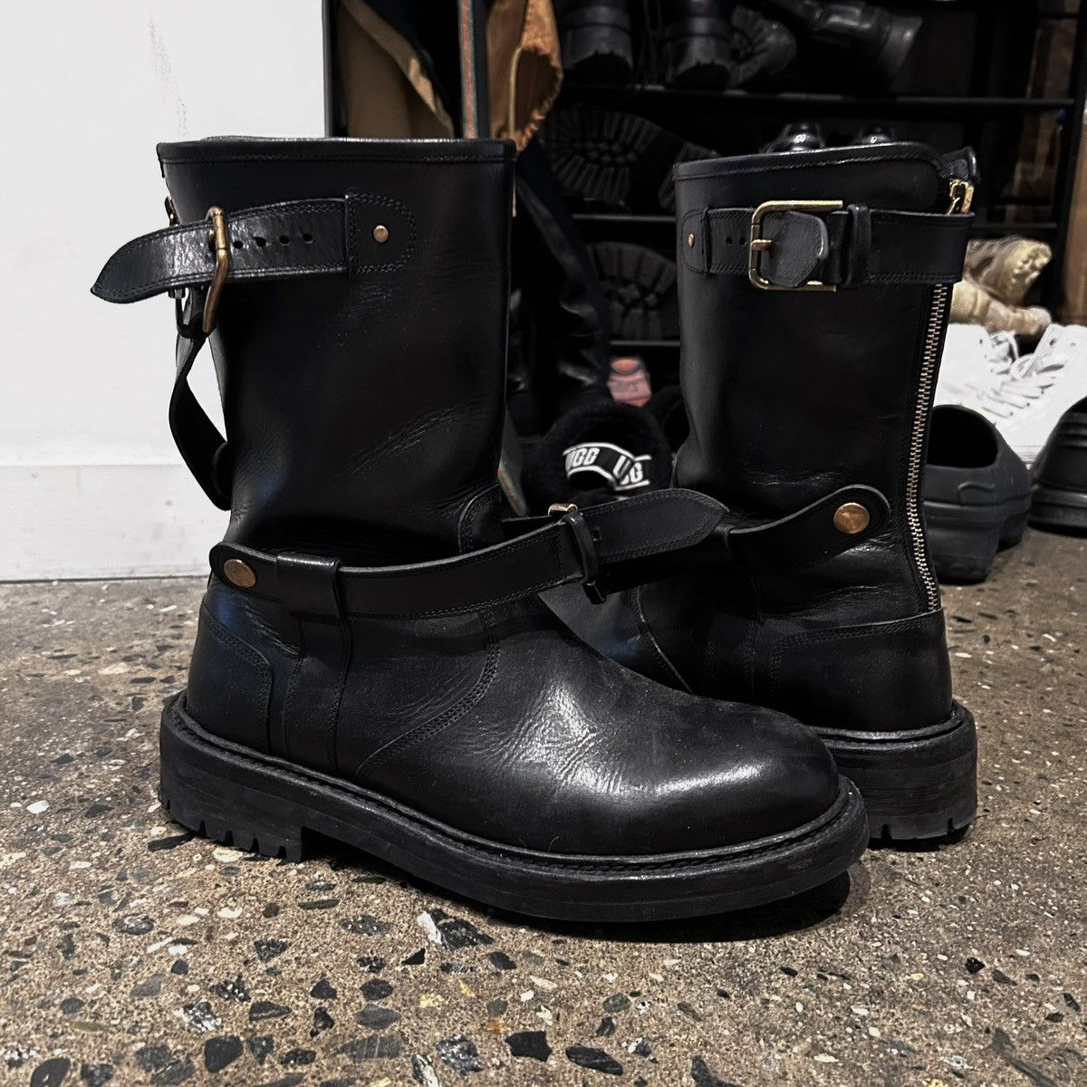 Dolce & Gabbana Runway Buckle Boots Sz 41.5 Size US 7.5 / EU 40-41 - 4 Thumbnail