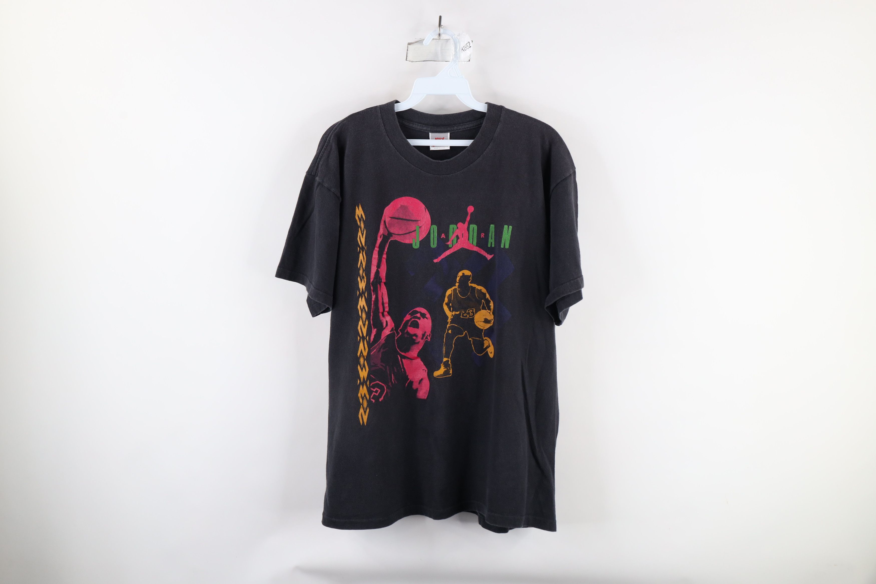 Nike × Vintage Vintage 90s Nike Out Air Jordan Short Sleeve T-Shirt USA Size US L / EU 52-54 / 3 - 1 Thumbnail