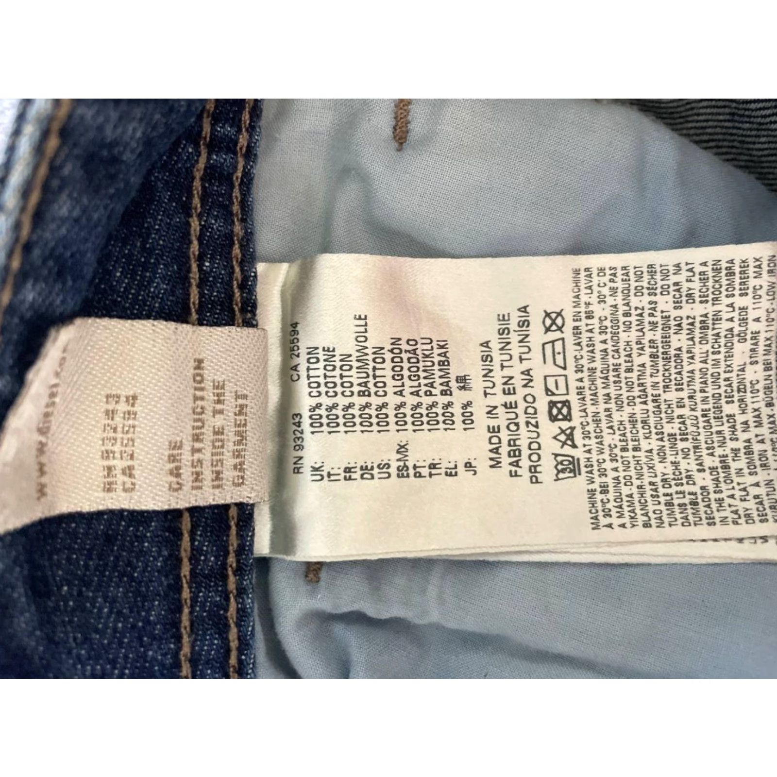 Diesel Diesel Industry Mens Jeans Blue Size 30 Cotton Denim Straight Leg Regular 5-Pocket Pattern Solid Vintage No Size US 30 / EU 46 - 5 Thumbnail