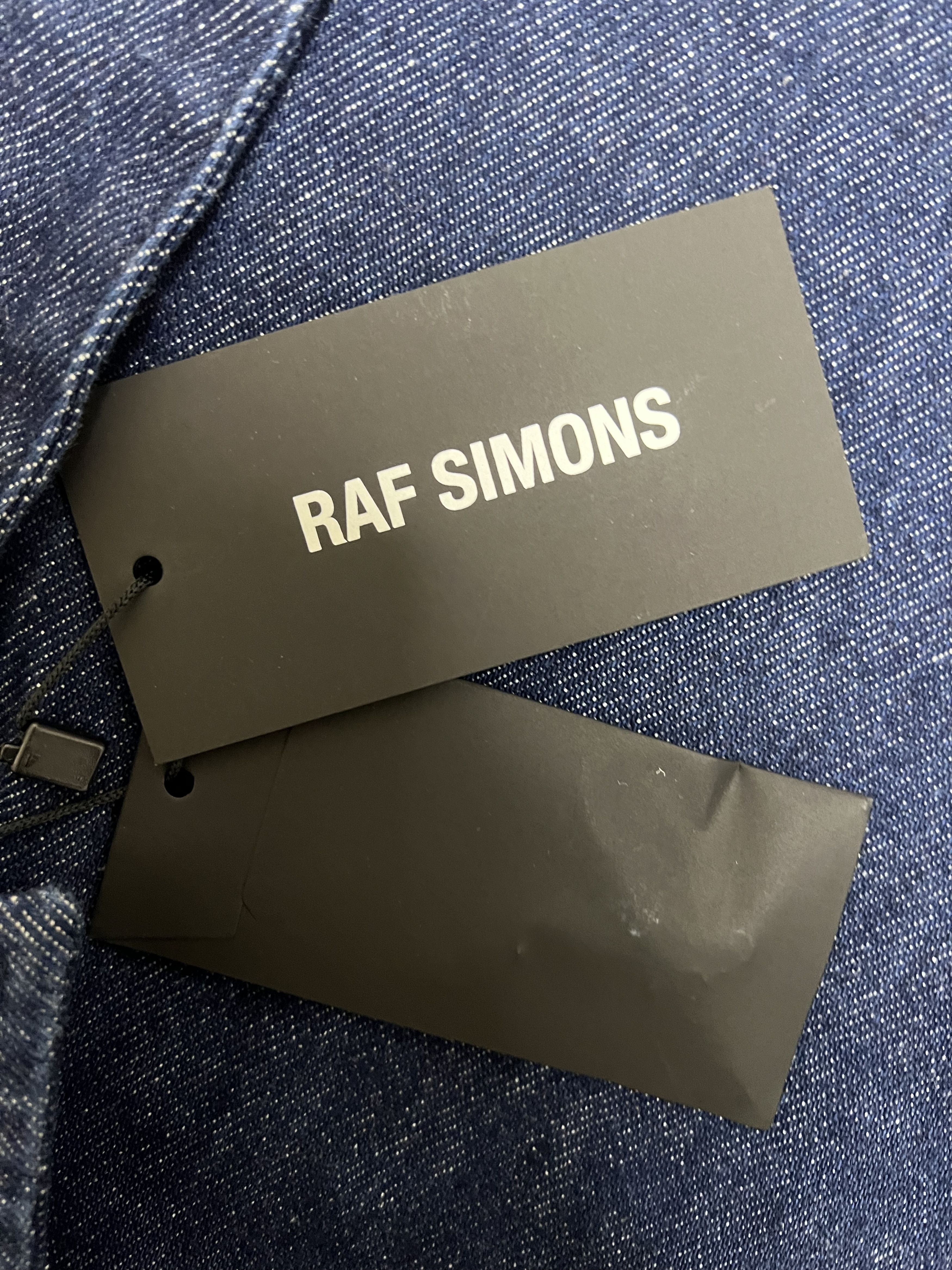Raf Simons 💚 AW21 Raf Simons Straight Fit Denim Shirt Medium NEW Size US M / EU 48-50 / 2 - 9 Thumbnail