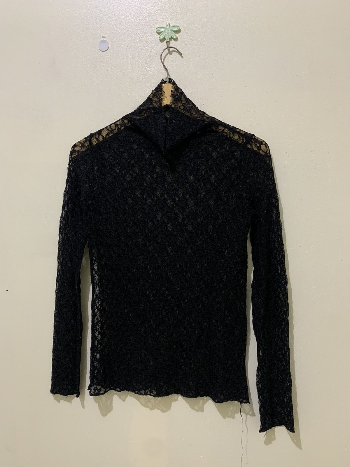 Beauty Beast 🌪️NEED GONE🌪️1990s Uknown Open Knited Mesh Black Punk Size US M / EU 48-50 / 2 - 1 Thumbnail