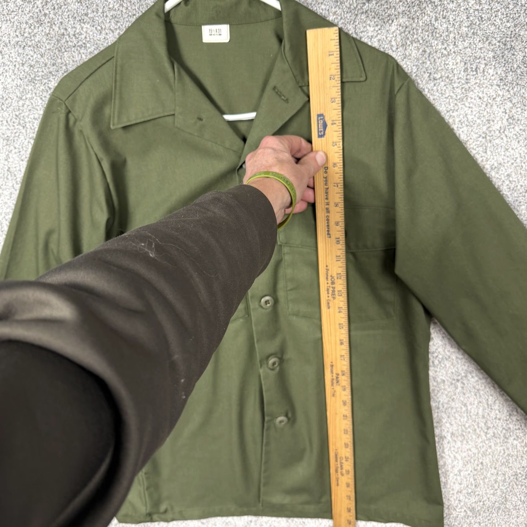 Vintage VINTAGE J.H. RUTTER REX SHIRT Mens M Green OG-507 Utility Military Workwear Size US M / EU 48-50 / 2 - 2 Thumbnail