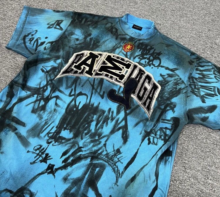 Balenciaga Balenciaga Manchester United graffiti short sleeved T-- Size US L / EU 52-54 / 3 - 3 Thumbnail