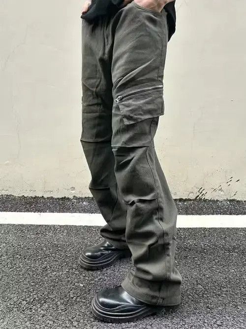 Jean distressed pleated fade grunge cargo pants Size US 32 / EU 48 - 1 Thumbnail