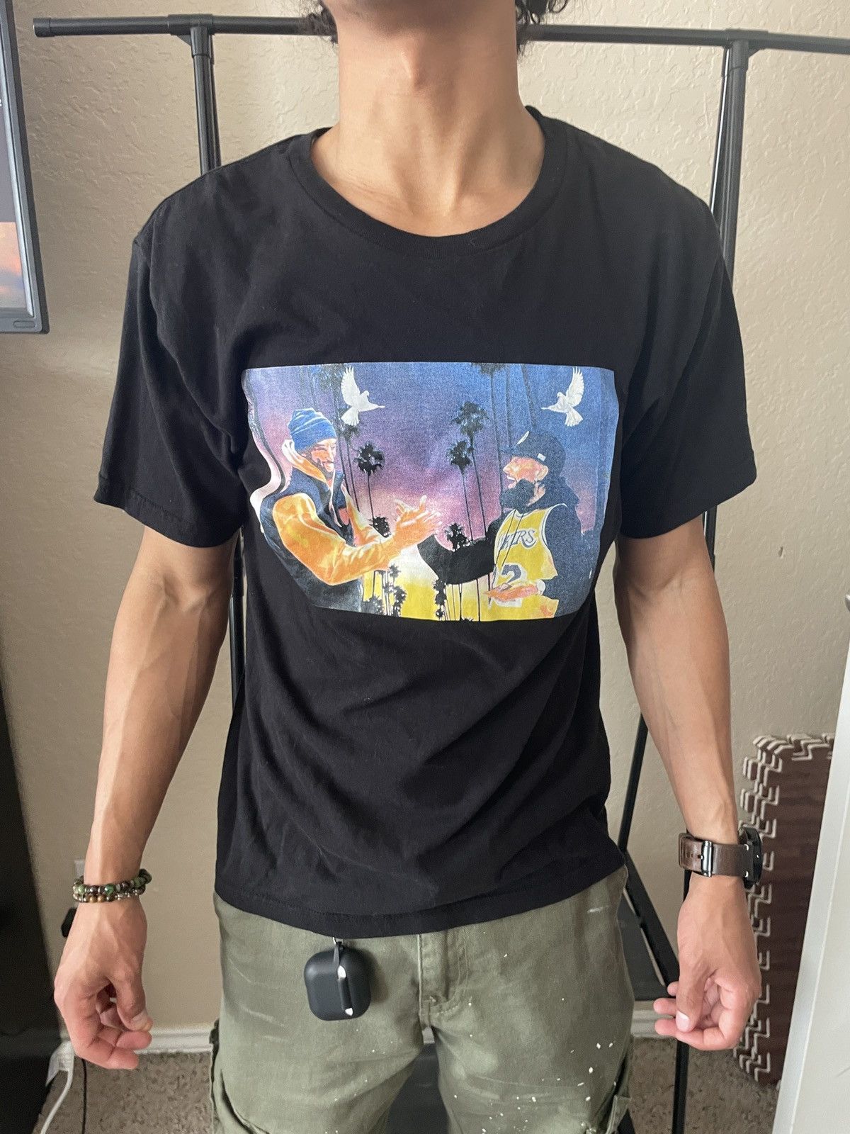 Rap Tees Nipsey Hustle x Kobe RIP LA Legends tee Size US M / EU 48-50 / 2 - 2 Thumbnail