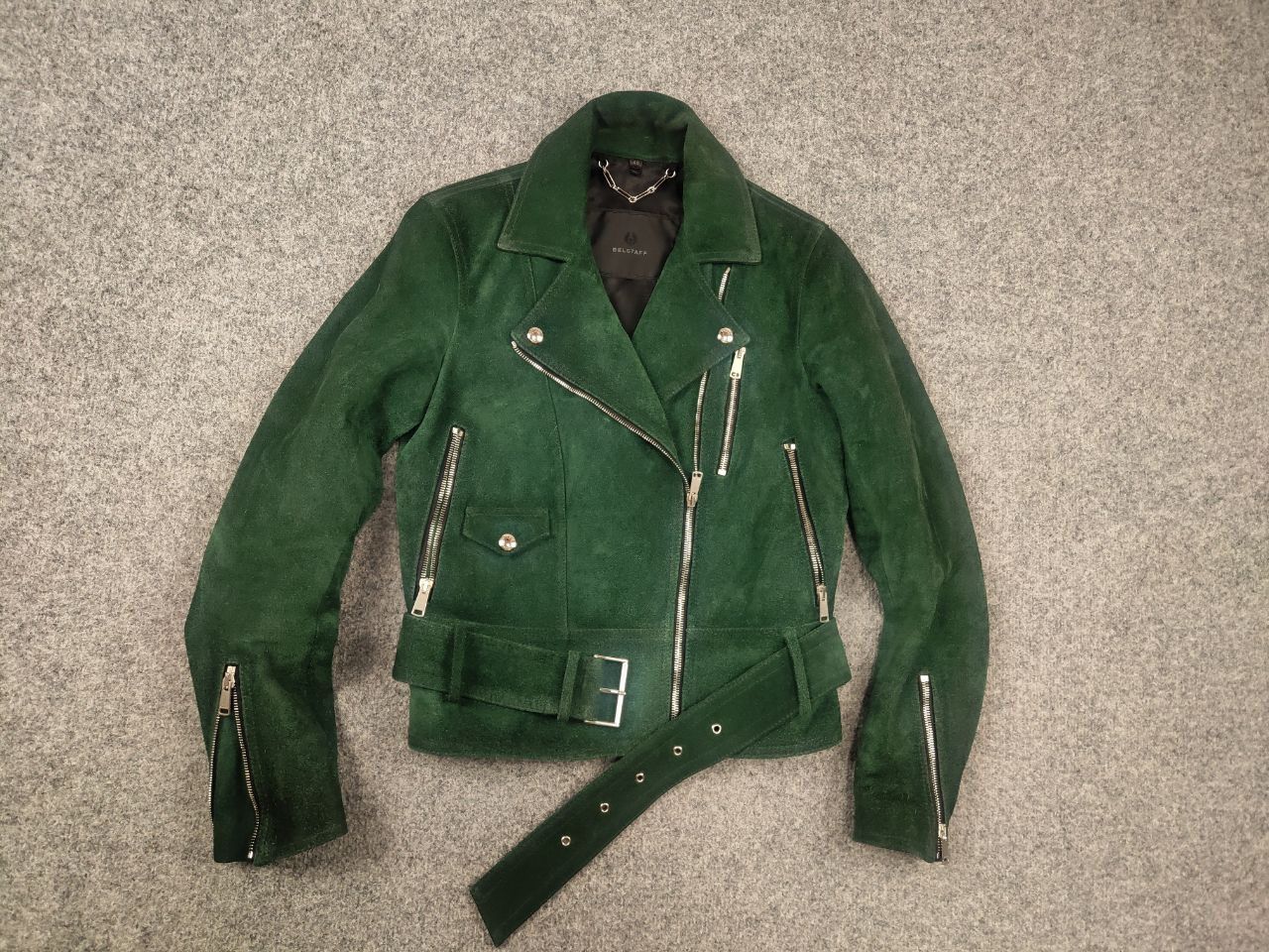 Belstaff Belstaff Elkstone Suede Leather Biker zip Jacket Vintage Size S / US 4 / IT 40 - 2 Thumbnail
