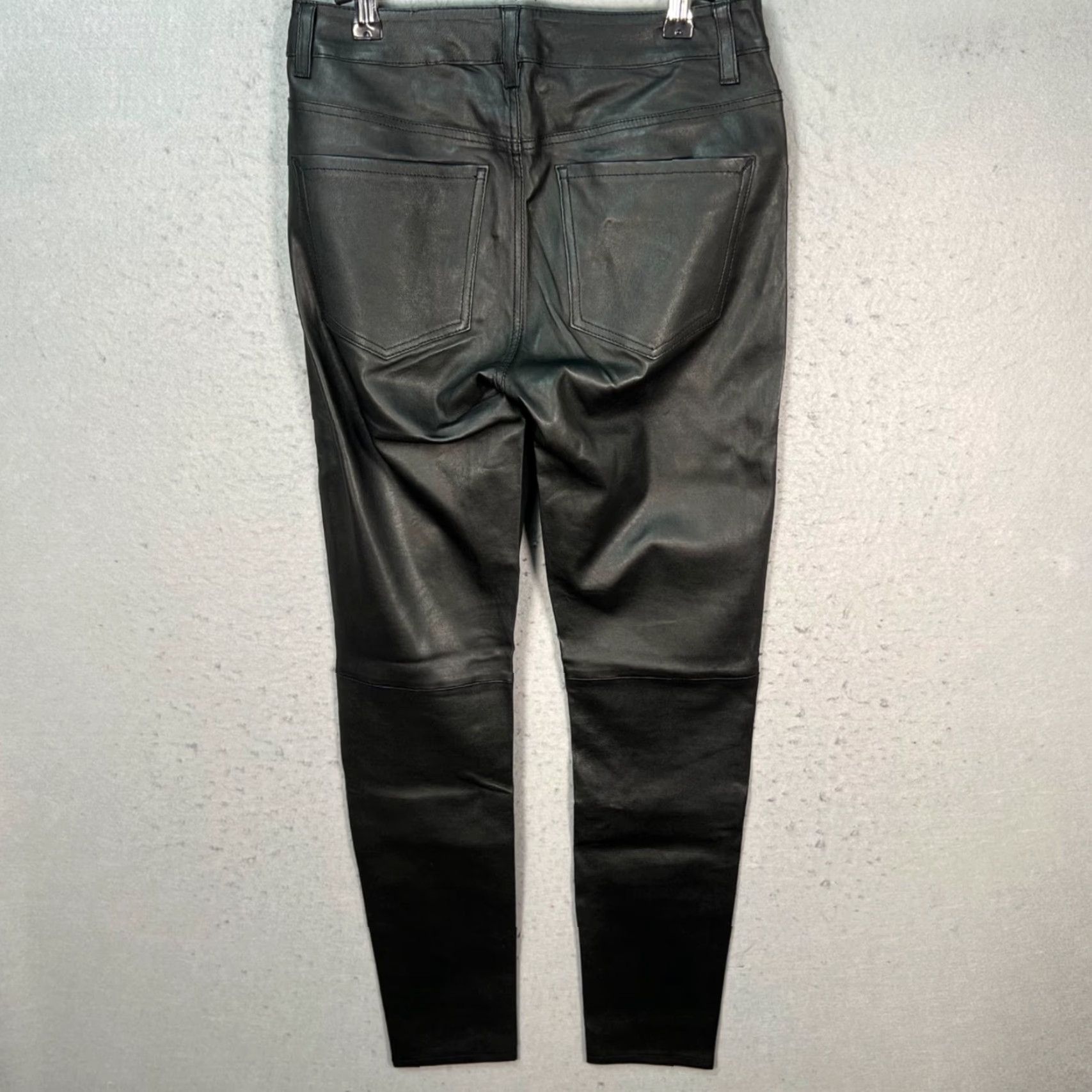 DKNY DKNY Womens Black Leather Skinny Pants Size 4 Jeans? Size 27" / US 4 / IT 40 - 2 Thumbnail