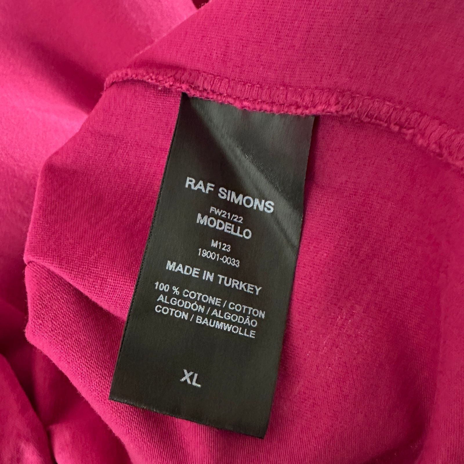 Raf Simons F/W21 Pink Blair Nebraska Tee Size US XL / EU 56 / 4 - 7 Thumbnail