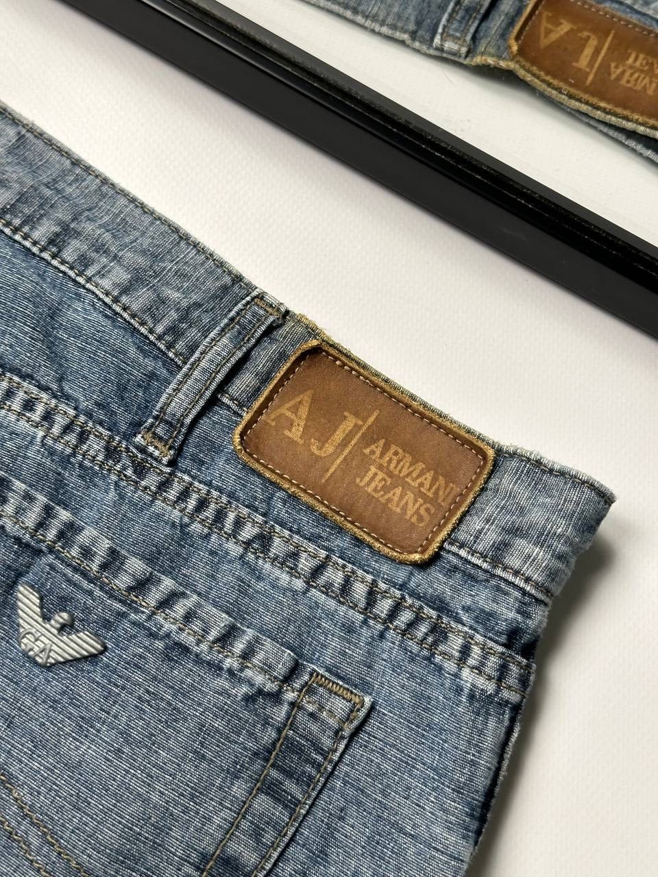 Armani Vintage 90s Metal Logo Armani Jeans Y2K Size US 36 / EU 52 - 6 Thumbnail
