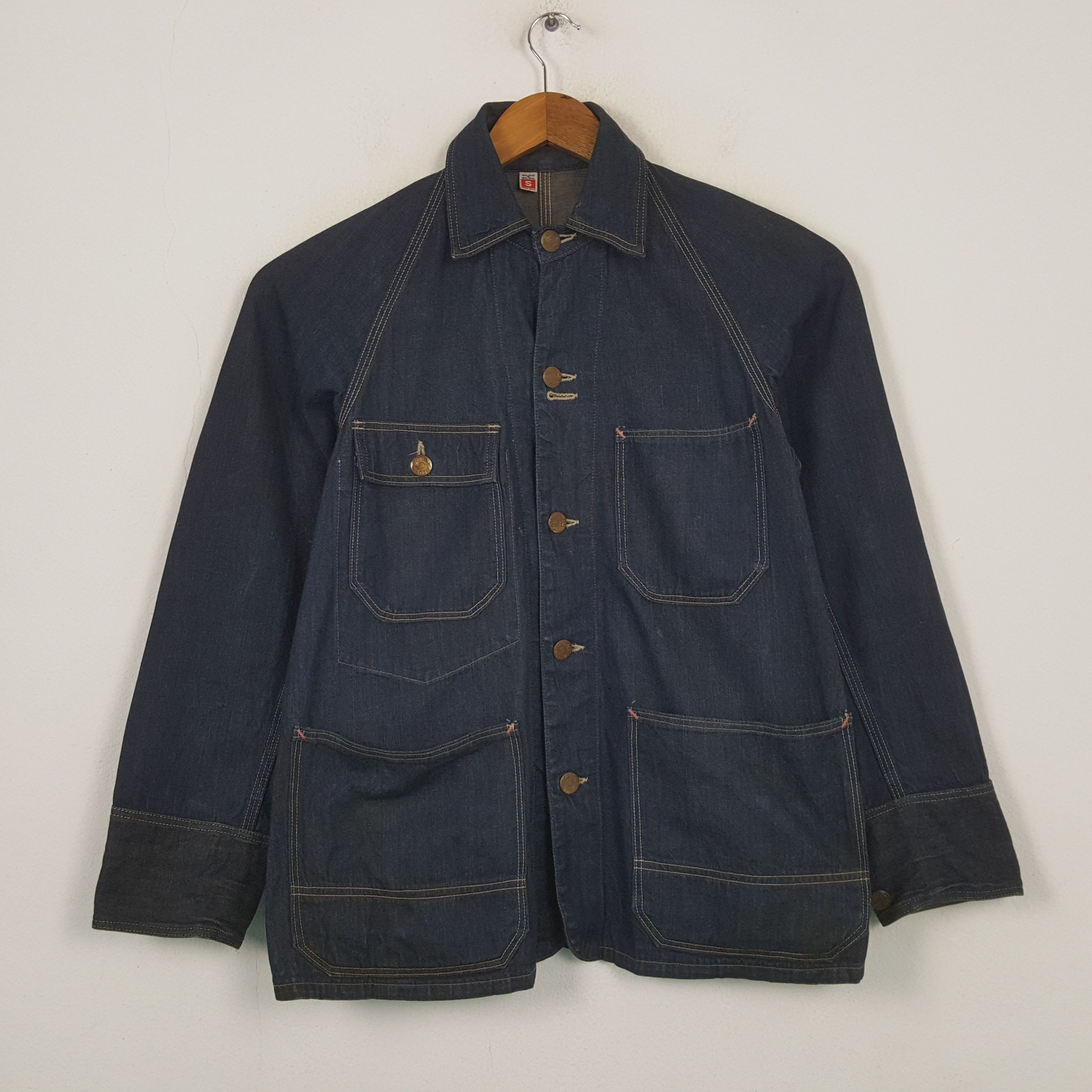Blue Blue Japan Vintage Blue Blue Japan Japanese Brand Jeans Jacket 34 Size US S / EU 44-46 / 1 - 1 Thumbnail