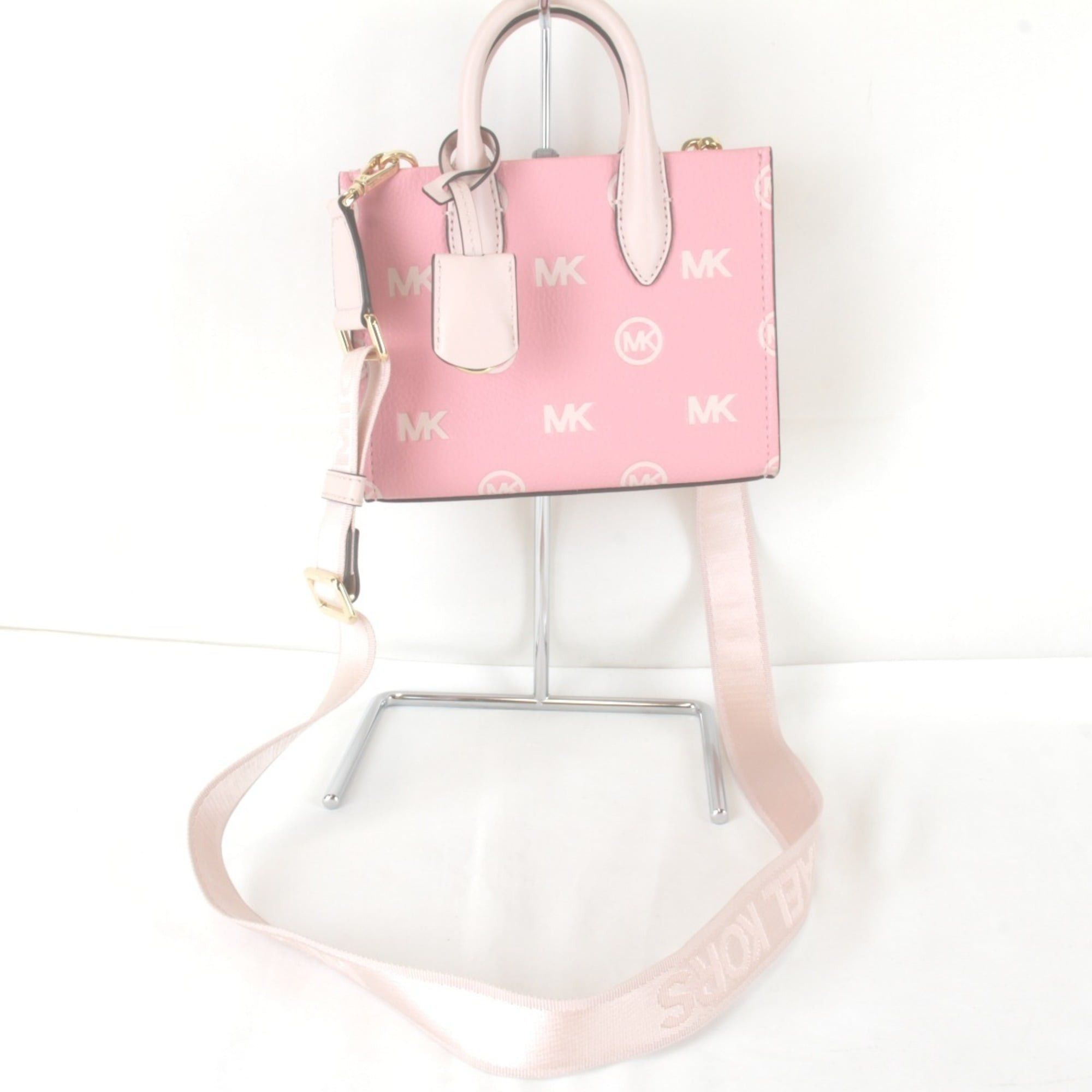 Michael Kors Michael Kors Mini 2-Way Bag Shoulder Leather Pink Women's Size ONE SIZE - 1 Thumbnail