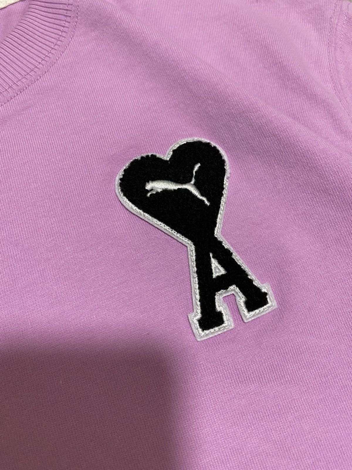 AMI × Puma Rare Puma x Ami Heart Pink Embroidered T Shirt Y2K Size XS Size US XS / EU 42 / 0 - 5 Thumbnail