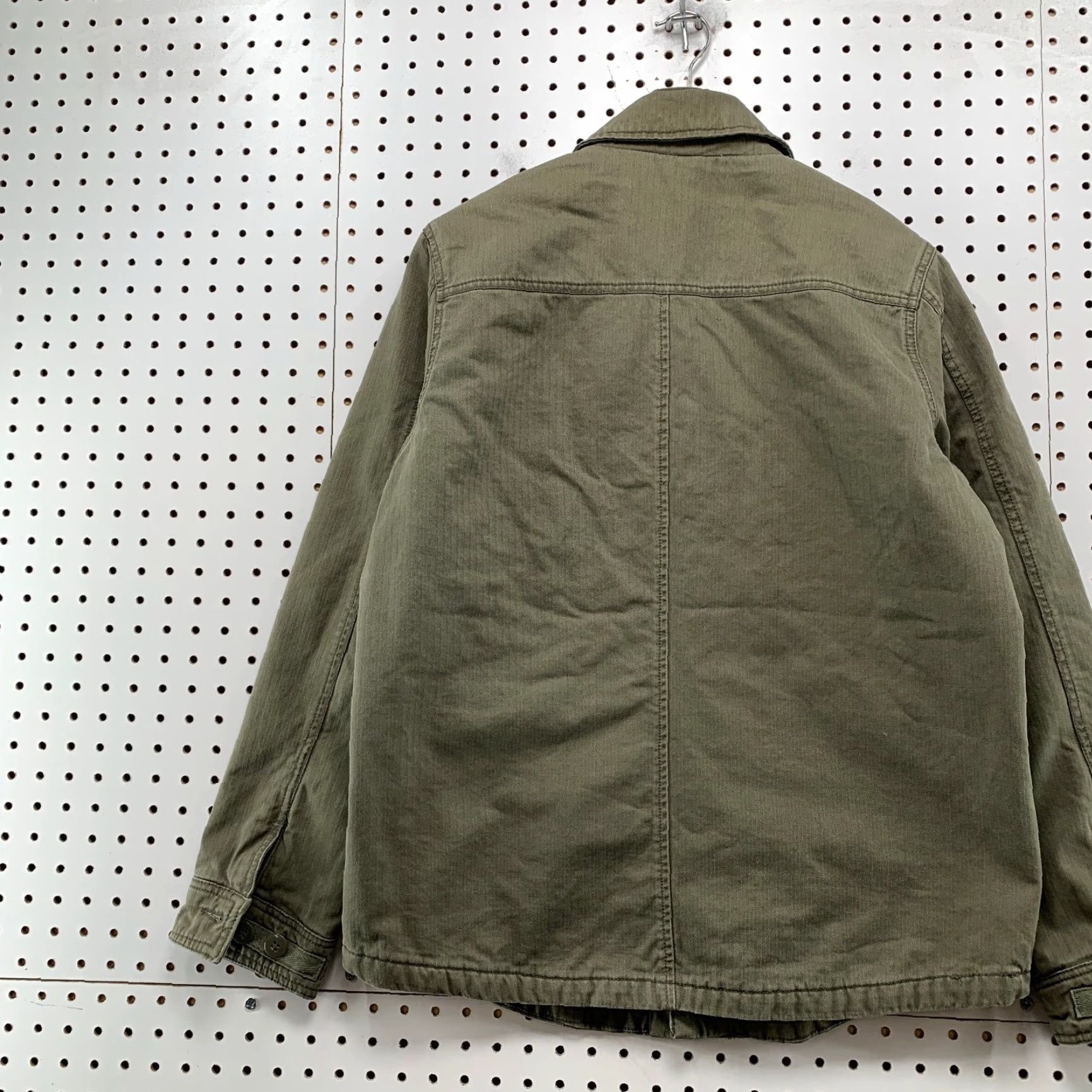 Abercrombie & Fitch VINTAGE Abercrombie & Fitch Military Jacket Mens M Green Lined Size US M / EU 48-50 / 2 - 2 Thumbnail