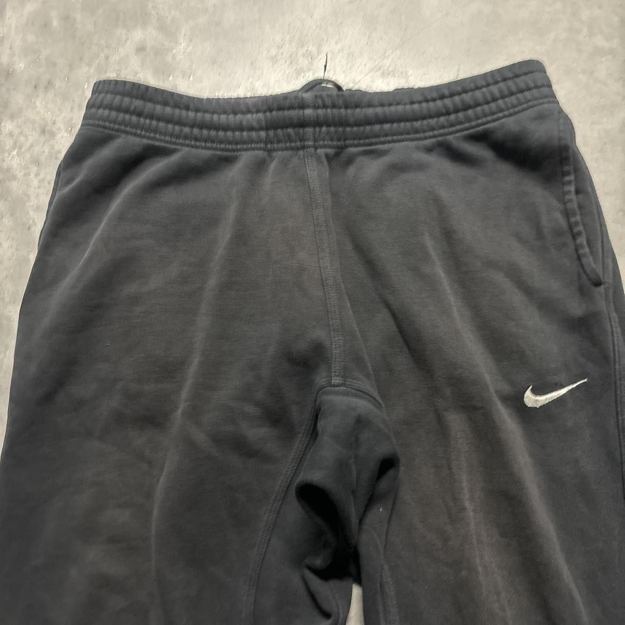 Nike × Vintage Crazy Vintage Y2K/2000s Black Nike Swoosh Drill Essential Joggers! Size US 32 / EU 48 - 3 Thumbnail