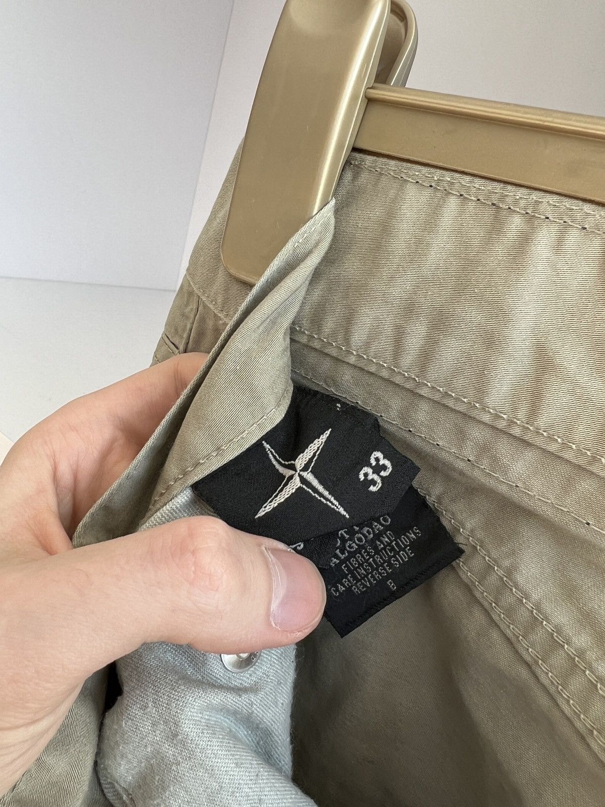 Stone Island × Vintage Stone Island Denims Flint Beige Casual Pants 33 size slim Size US 33 - 7 Thumbnail