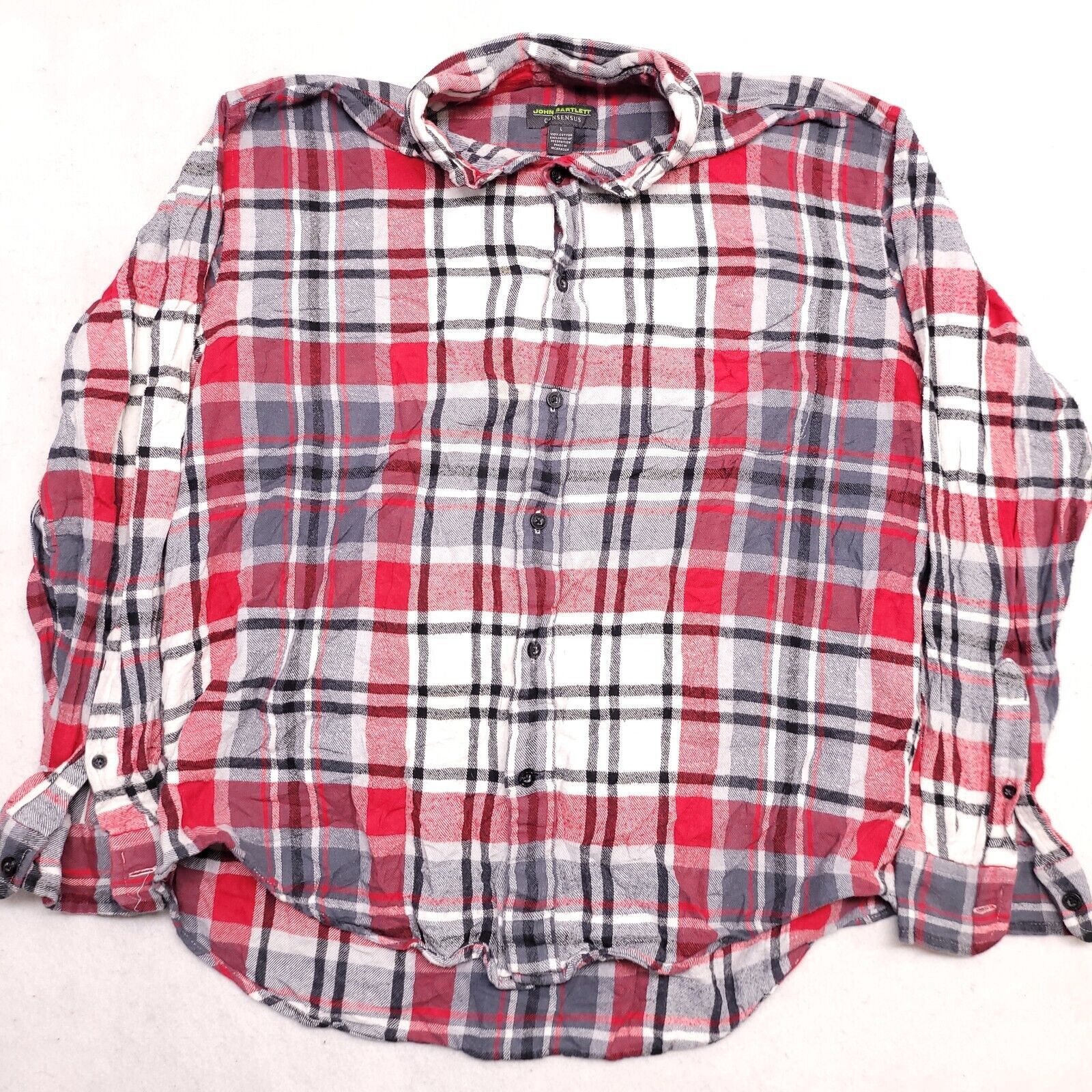 John Bartlett John Bartlett Tartan Flannel Shirt Mens Size Large L Red Size US L / EU 52-54 / 3 - 2 Thumbnail
