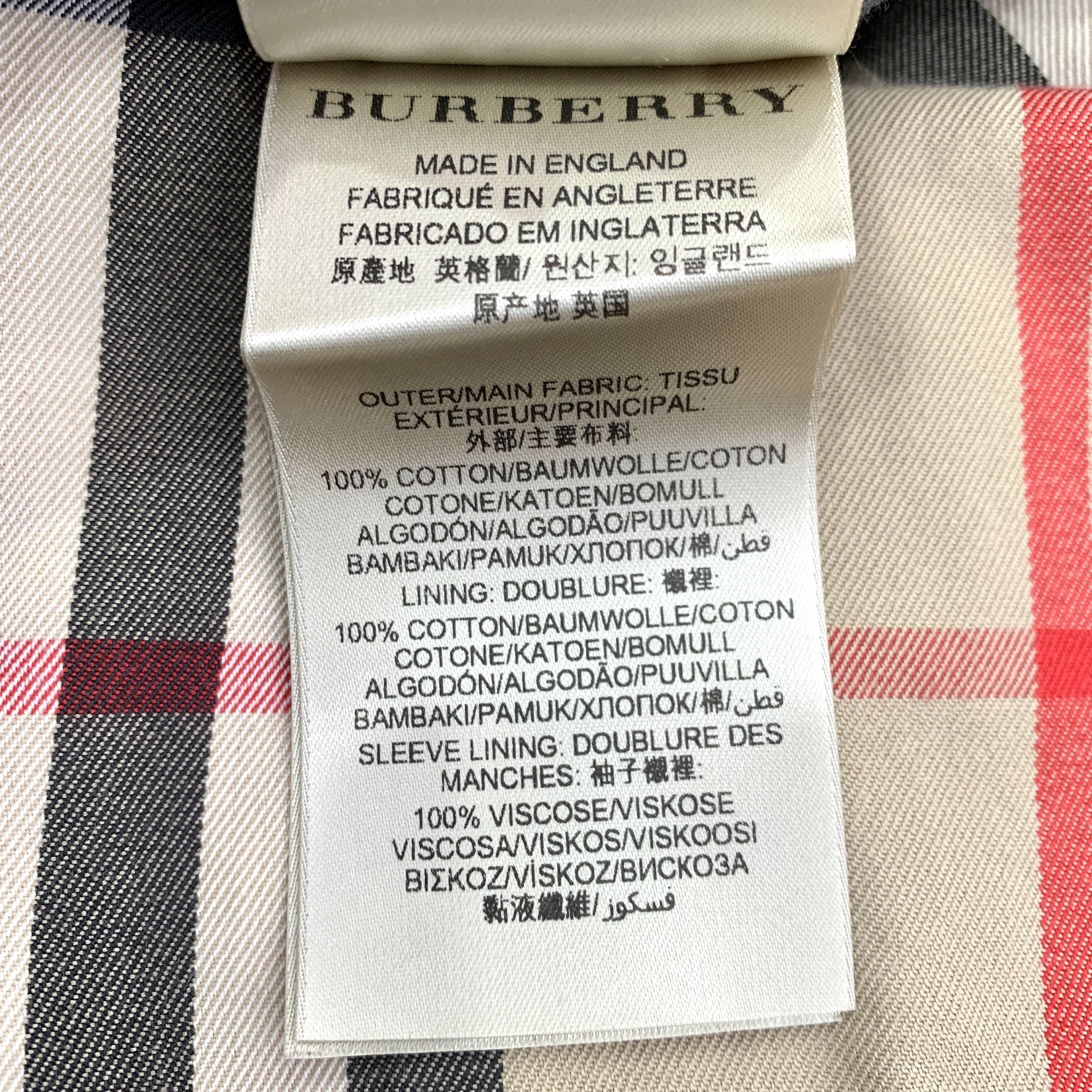 Burberry Burberry Brown Cotton Belted Trench Coat (36 XS) Size XS / US 0-2 / IT 36-38 - 4 Thumbnail