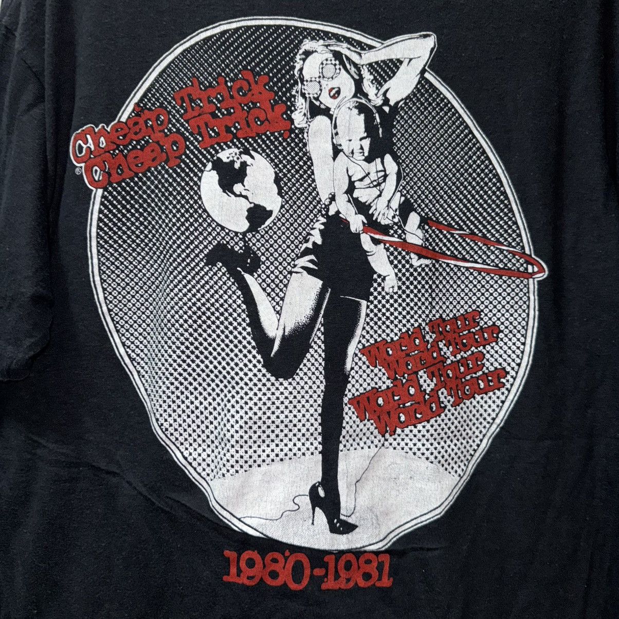 Band Tees VTG 80S CHEAP TRICK WORLD TOUR 1980-1981 Size US L / EU 52-54 / 3 - 6 Thumbnail
