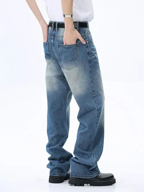 VIBE flared faded skate washed jeans Size US 32 / EU 48 - 4 Thumbnail