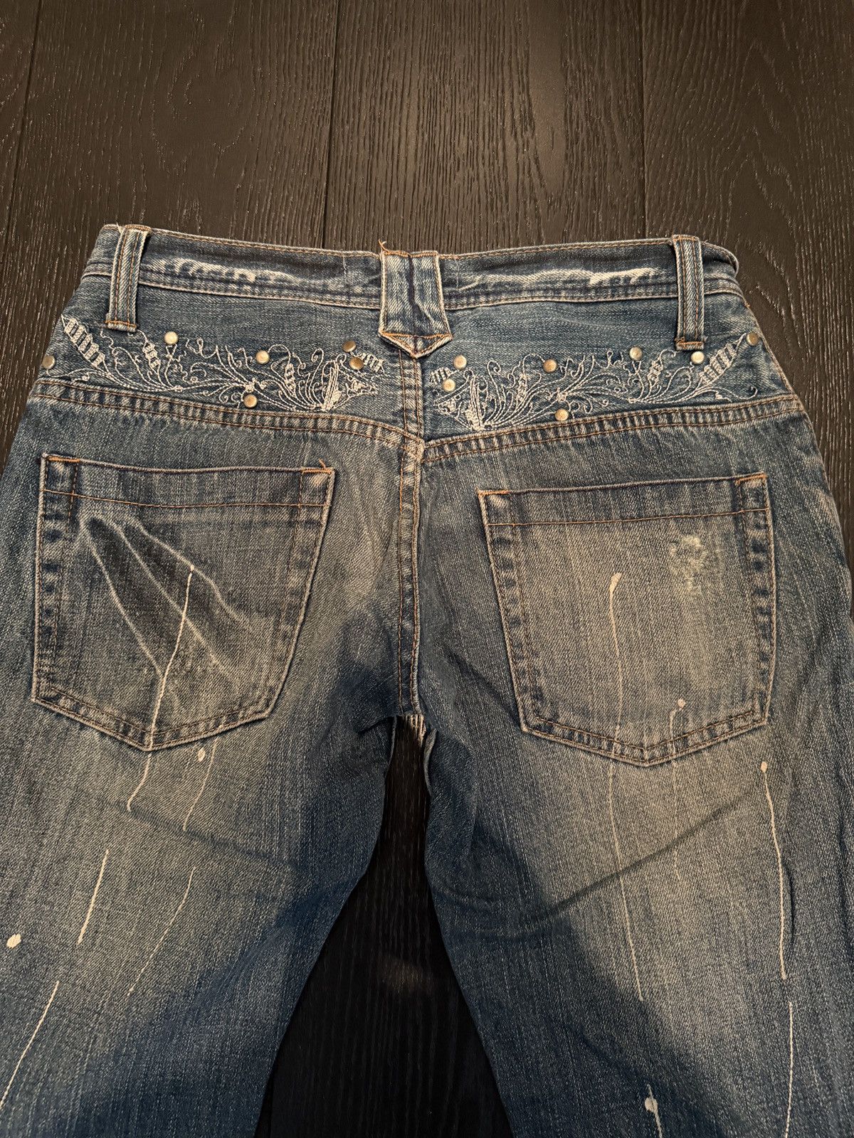 Other Root Three Distressed Flared Denim Size 31" - 6 Thumbnail