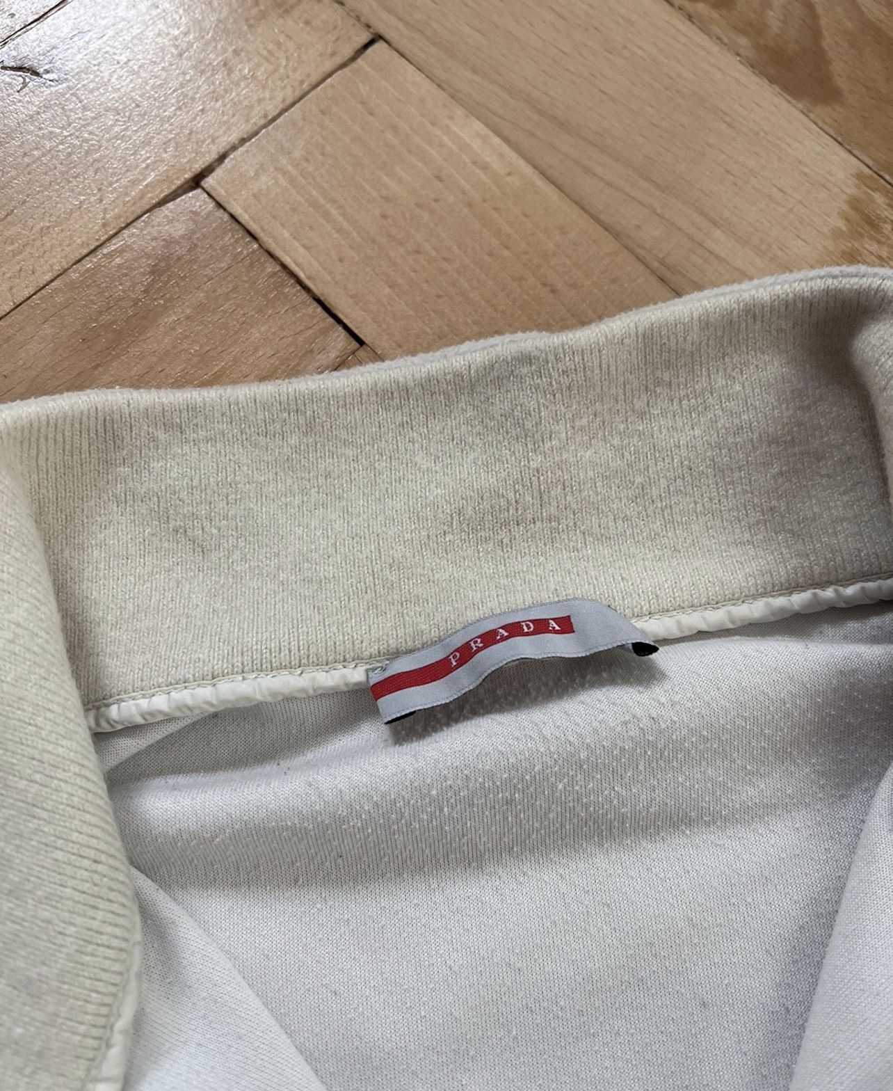 Prada × Vintage Prada fleece brown tab Vintage logo Size M / US 6-8 / IT 42-44 - 4 Thumbnail
