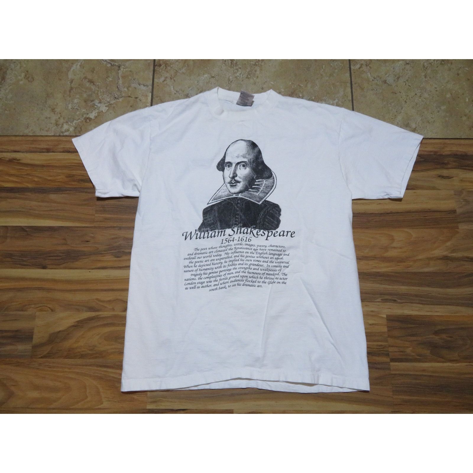 Other William Shakespeare Globe Theatre Double Sided T-shirt Sz L Size US L / EU 52-54 / 3 - 1 Thumbnail