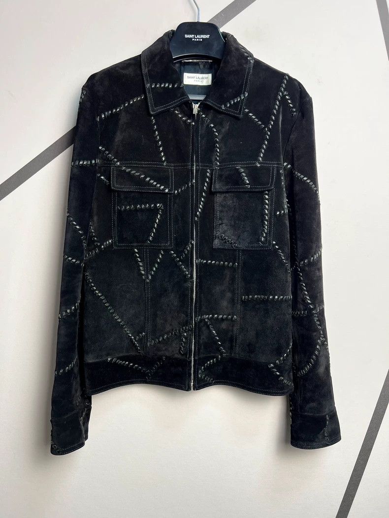 Saint Laurent Paris Saint Laurent Paris Fall/Winter Black Irregular Cowhide Wo Size US M / EU 48-50 / 2 - 1 Thumbnail