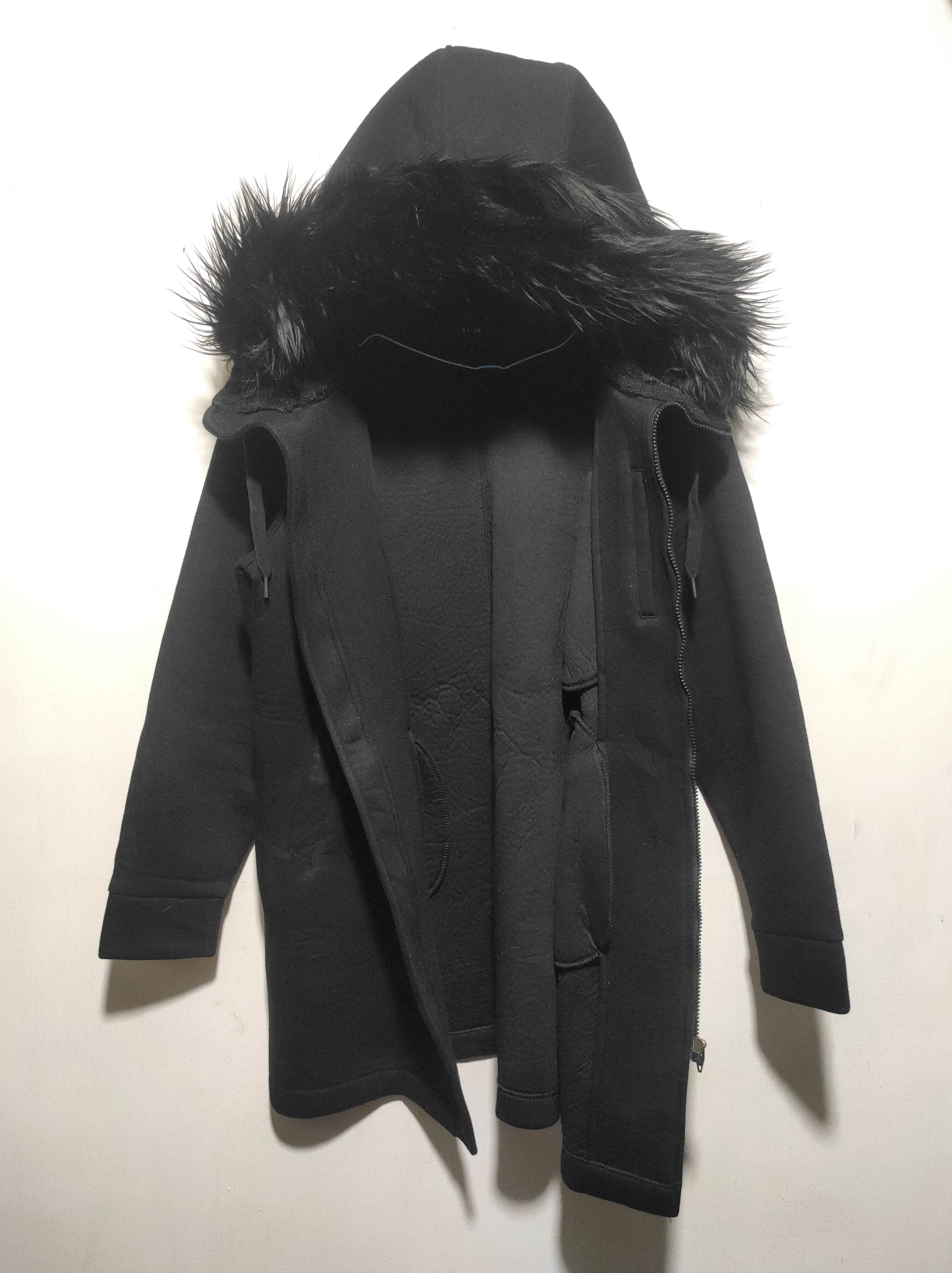 Japanese Brand Ugiz Black Long Zipper Fur Hoodie Size US L / EU 52-54 / 3 - 9 Thumbnail