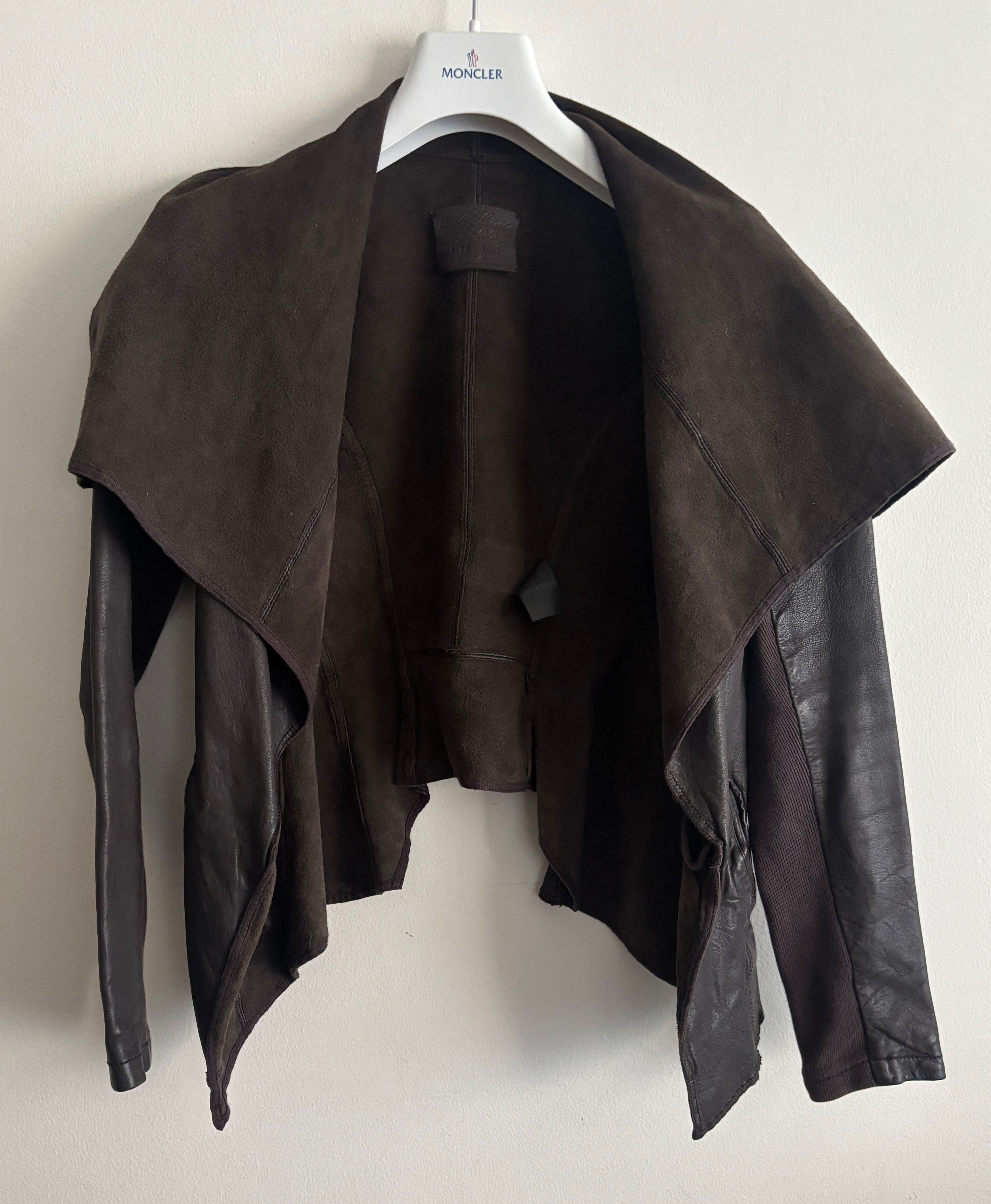 Allsaints $750 Datya Waterfall Leather Jacket - UK 10, US 6, EU 38 Size M / US 6-8 / IT 42-44 - 1 Thumbnail
