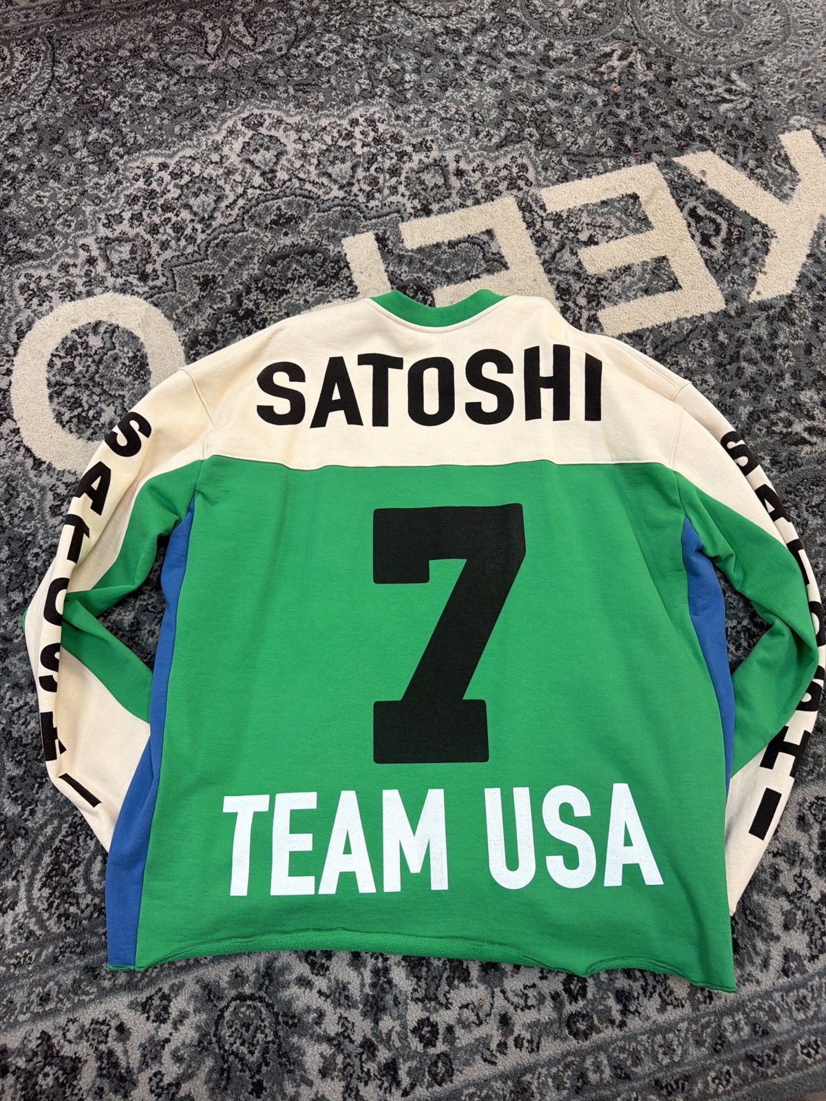 Satoshi Nakamoto Satoshi team USA racer crewneck green Size US L / EU 52-54 / 3 - 2 Thumbnail