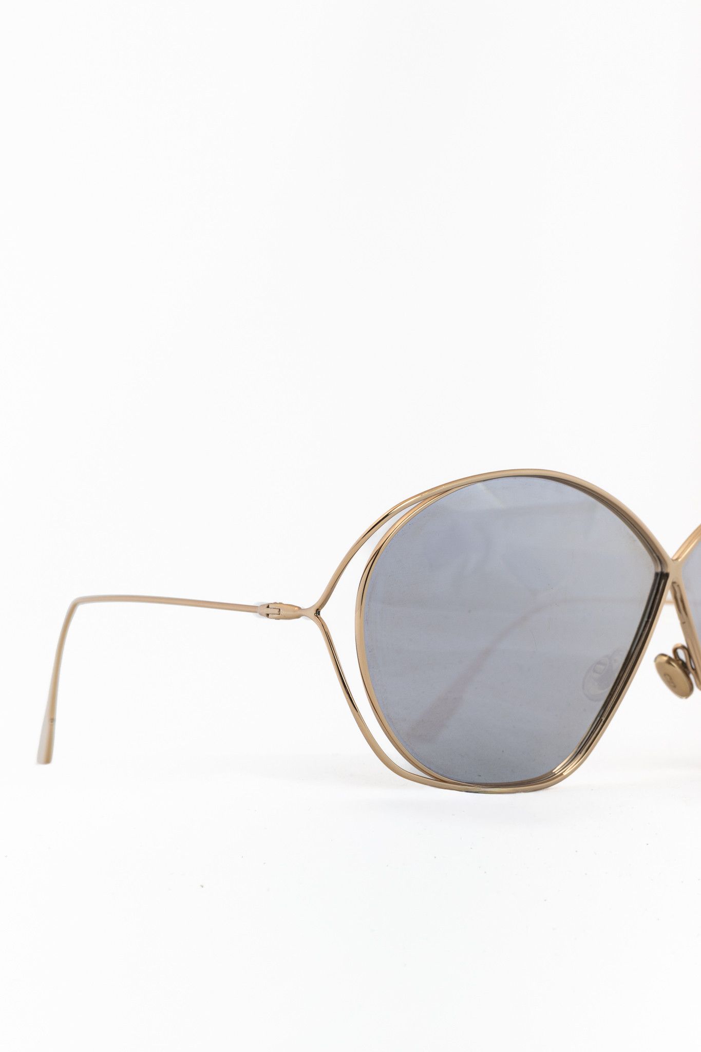 Dior Christian Dior DiorStellaire2 Gold-Tone Butterfly Sunglasses Size ONE SIZE - 6 Thumbnail