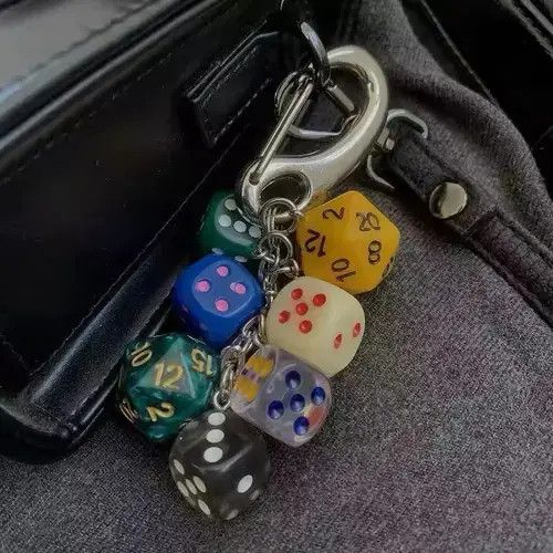 VIBE Streetwear Dice Key Chain Carabiner Bag Jeans Decoration Size ONE SIZE - 7 Thumbnail