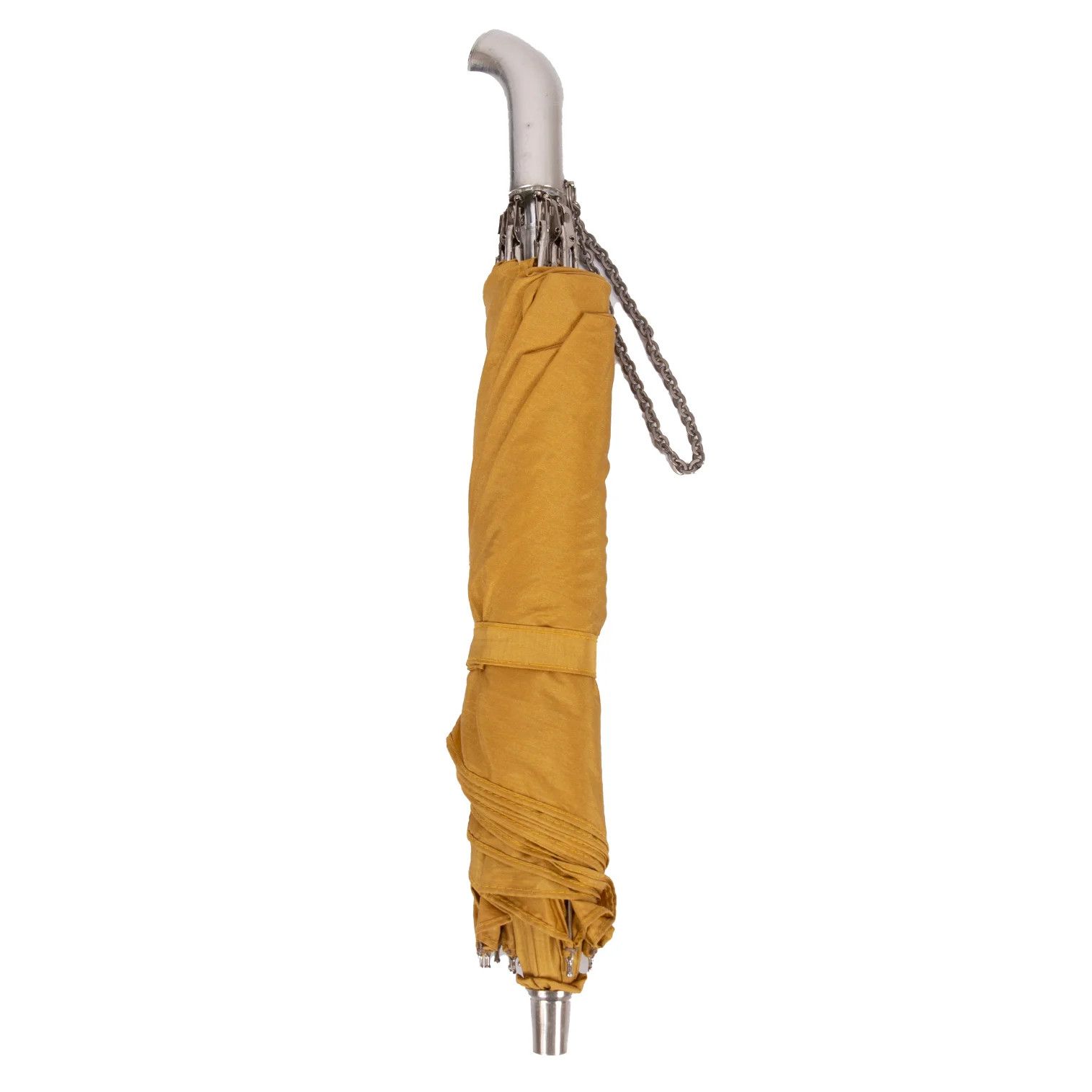 Jean Paul Gaultier Metal Chain Handle Folding Umbrella in Yellow Size ONE SIZE - 2 Thumbnail